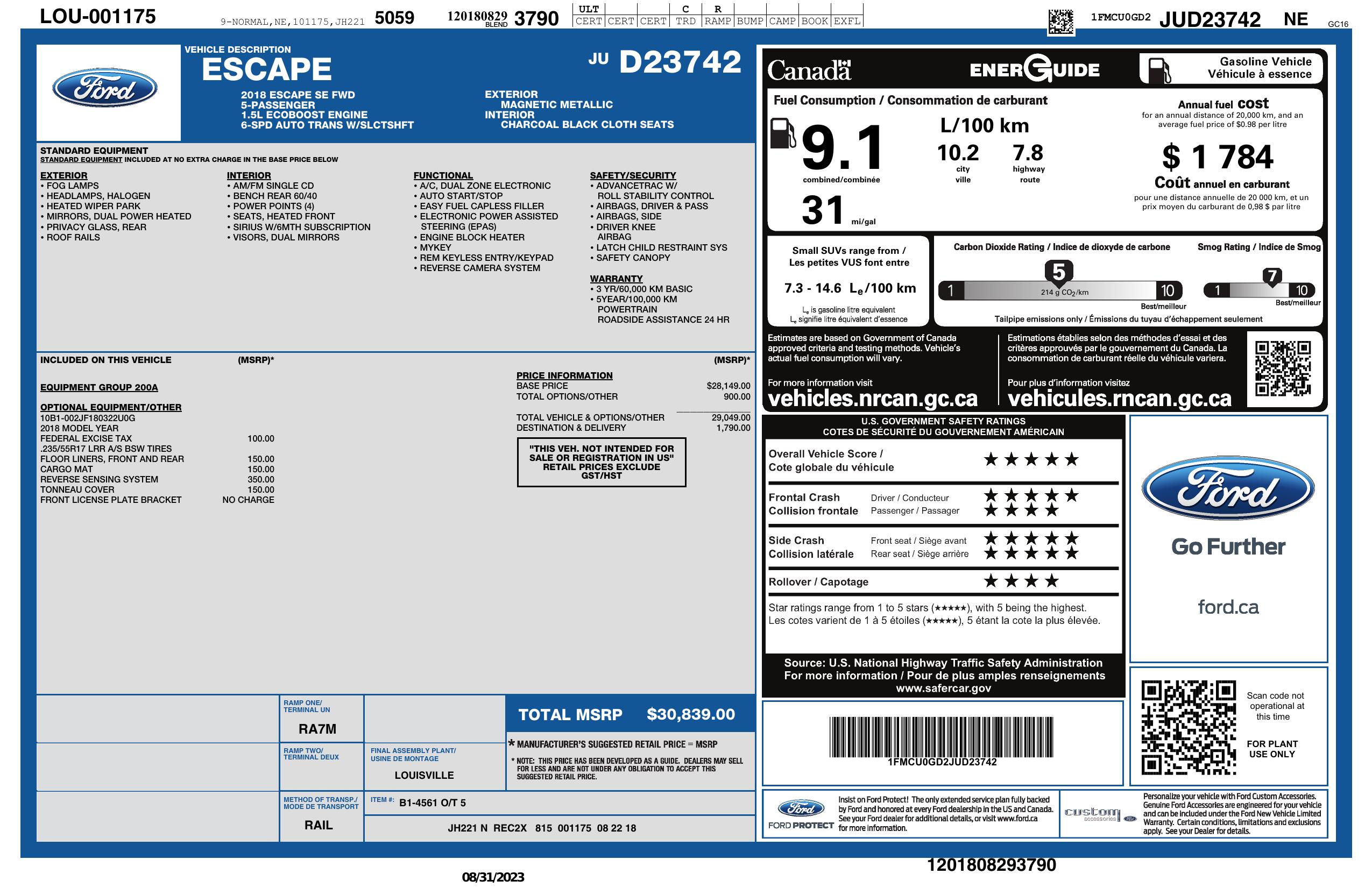 window-sticker-for-2018-ford-escape-se-fwd