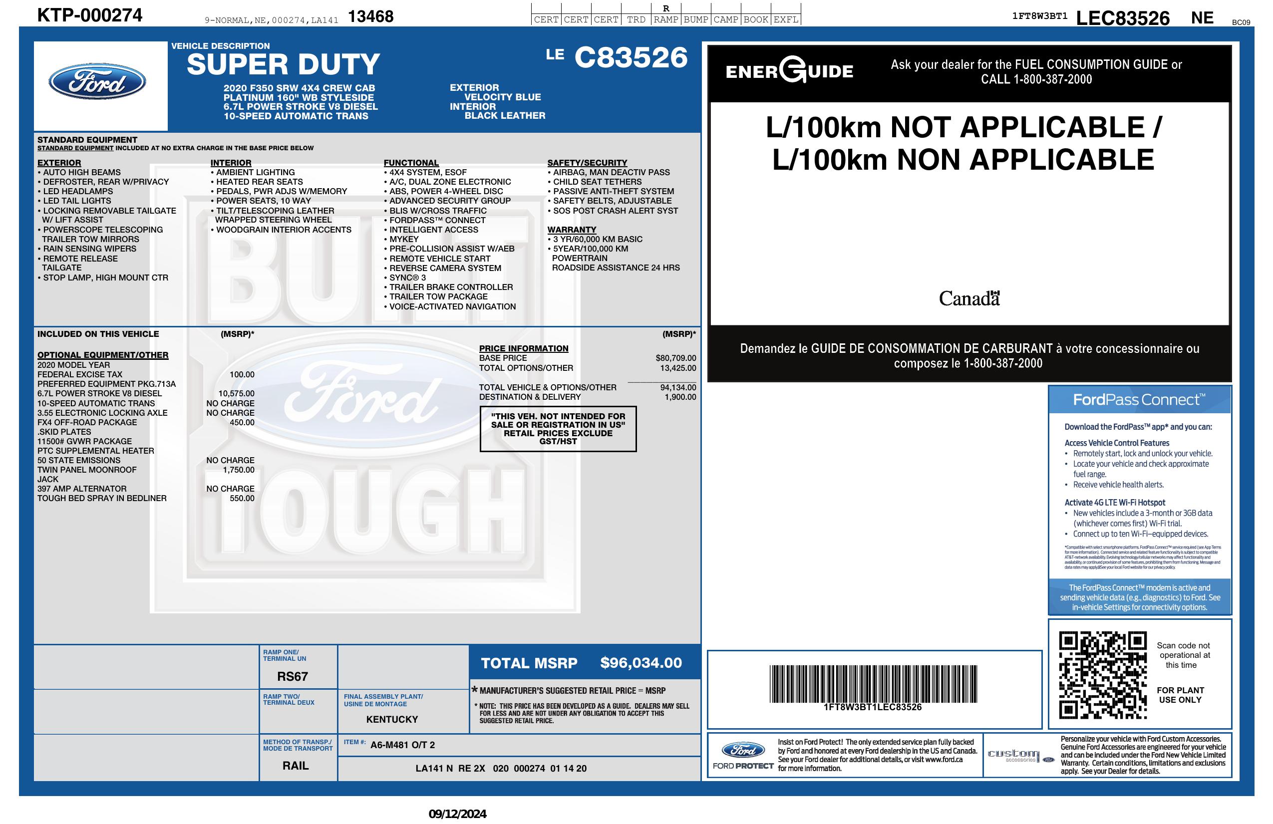 Monroney Label