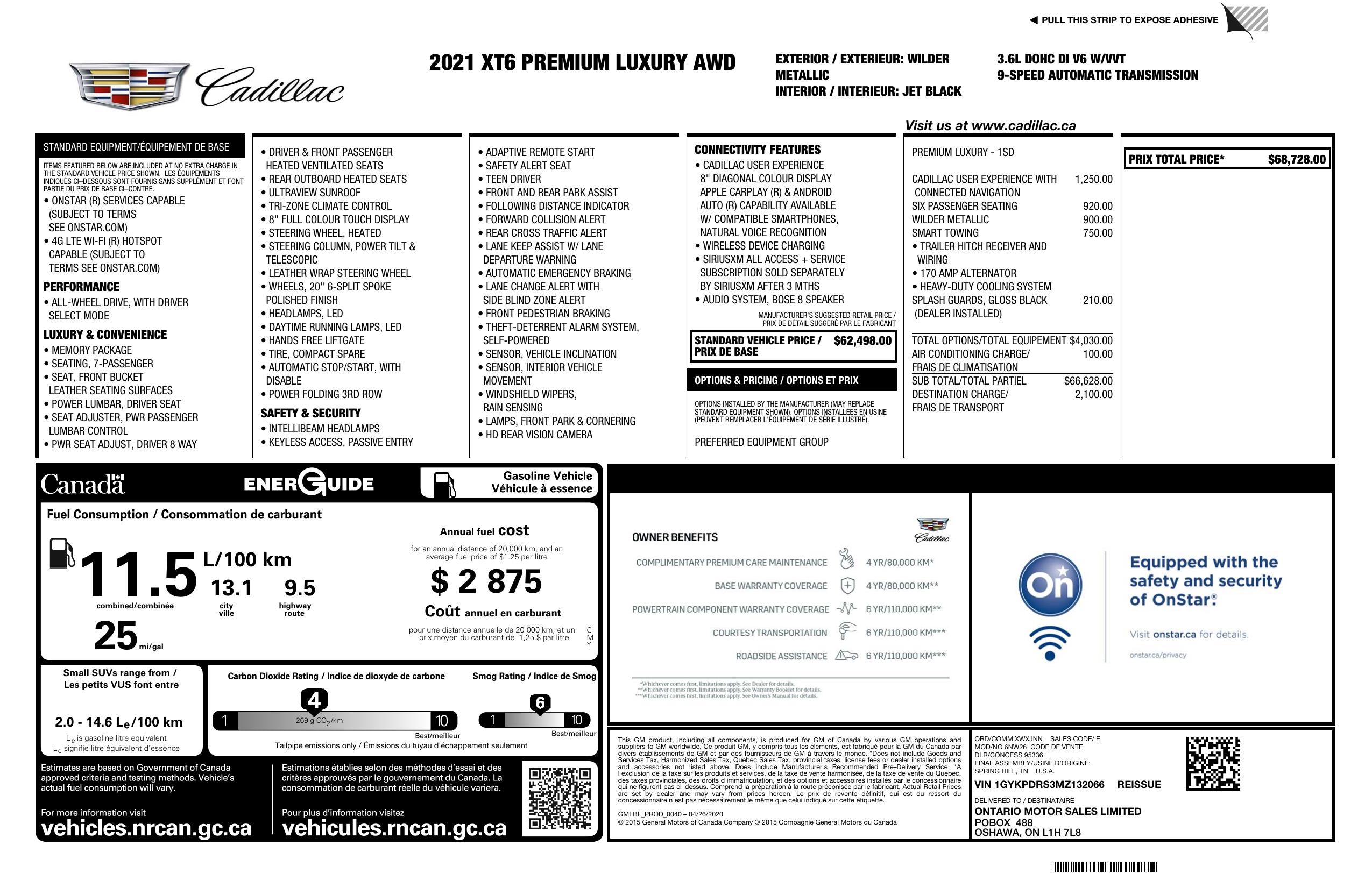 Monroney Label