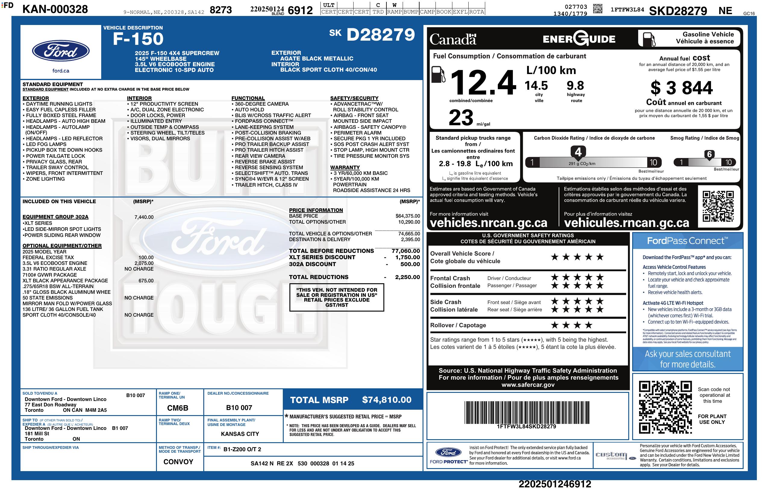 Monroney Label