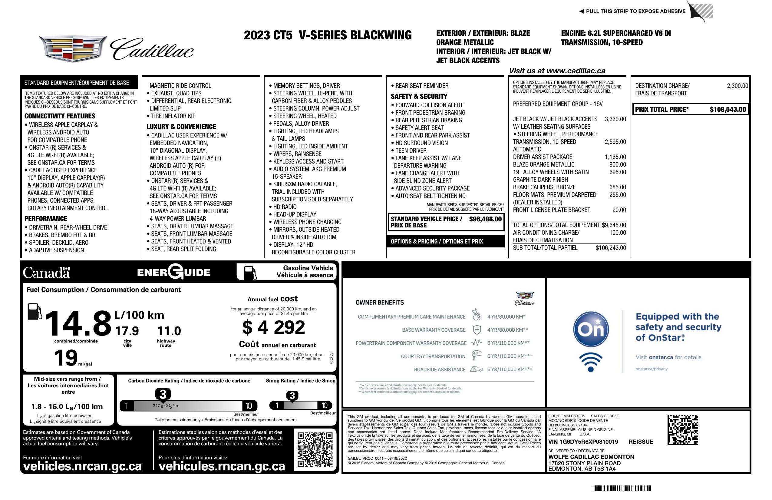 Monroney Label