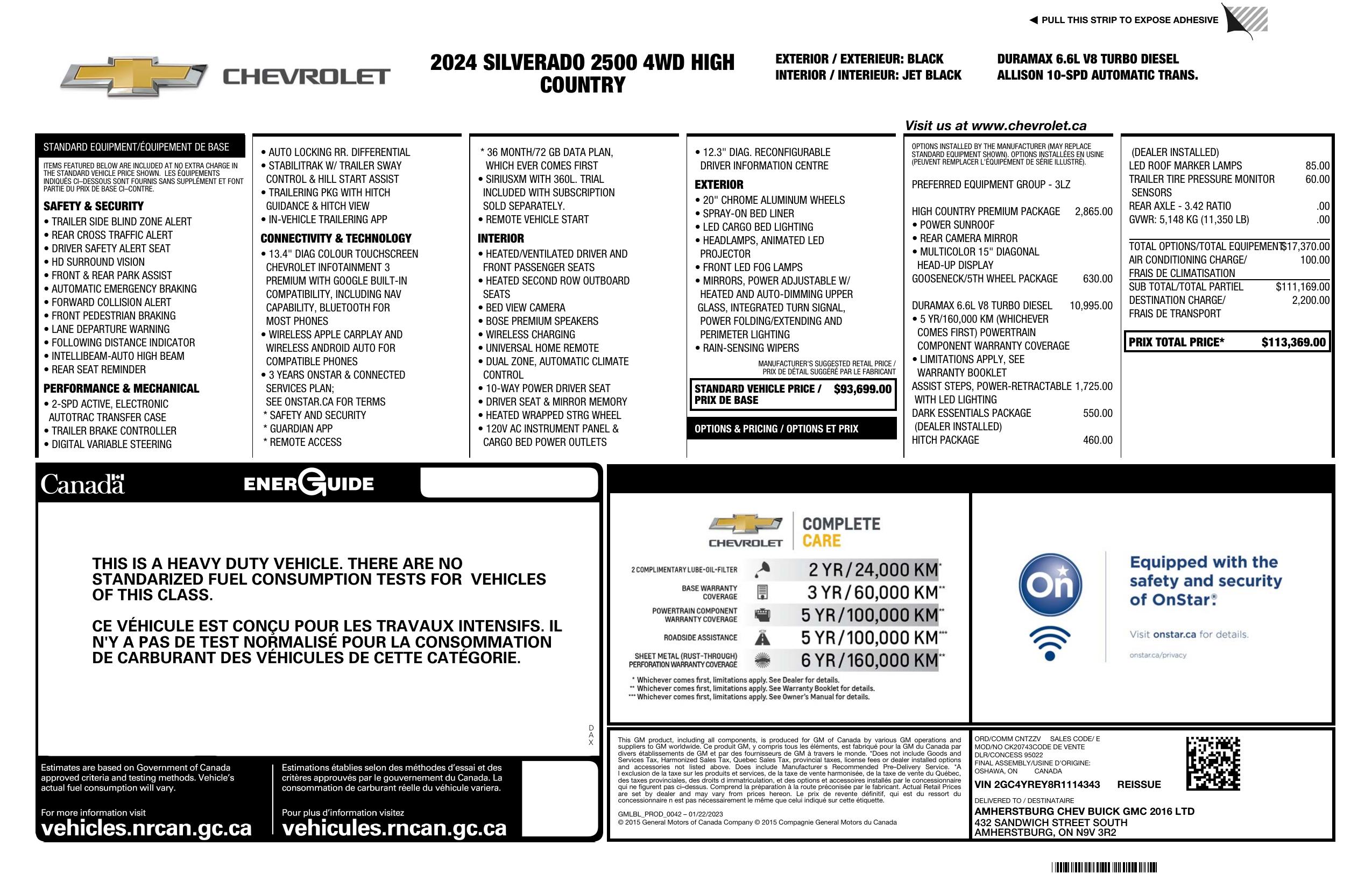 Monroney Label