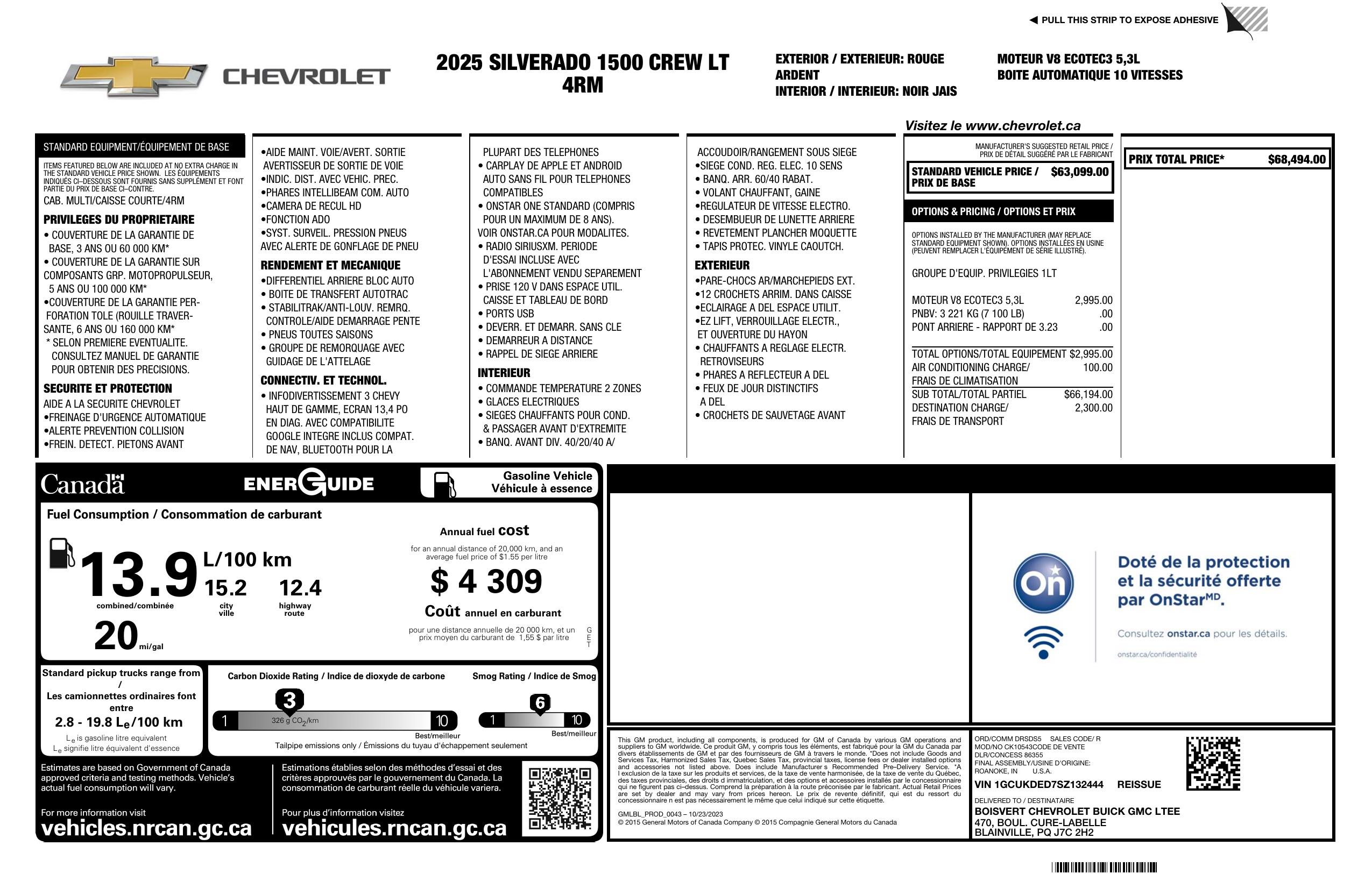 Monroney Label