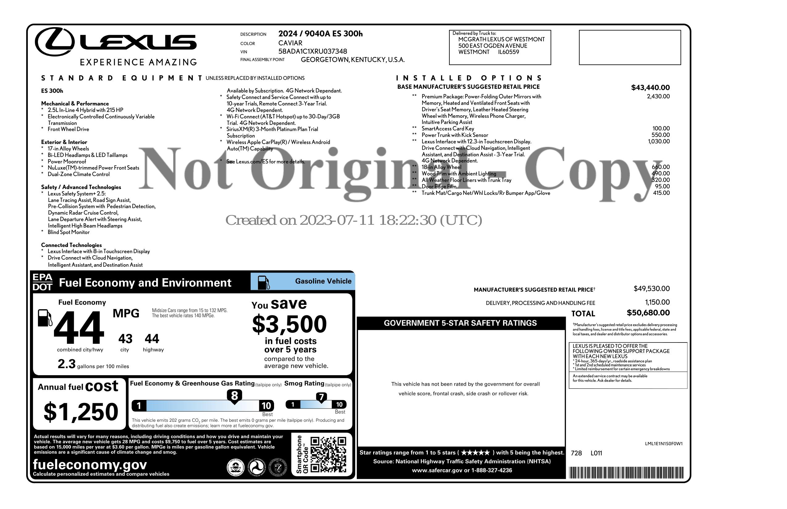 2024 LEXUS ES - Image 48