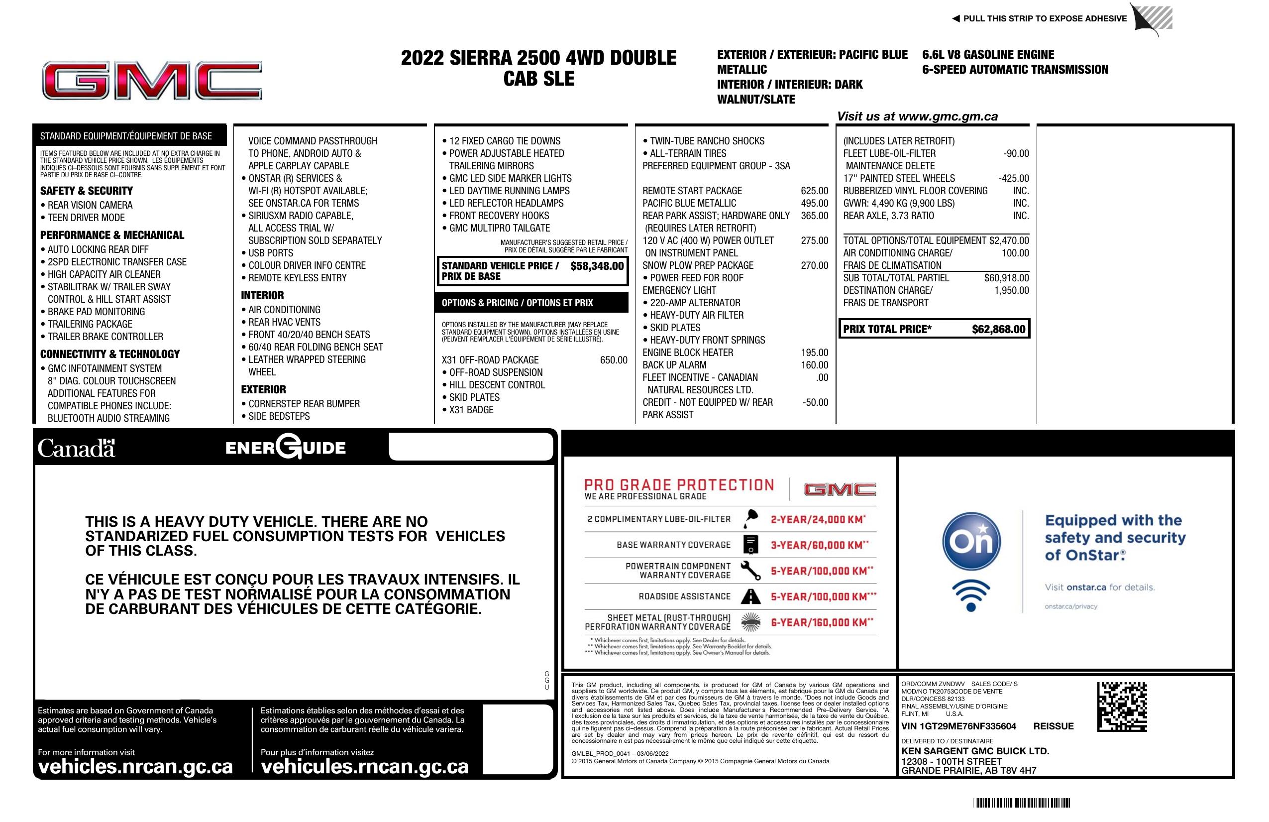 Monroney Label