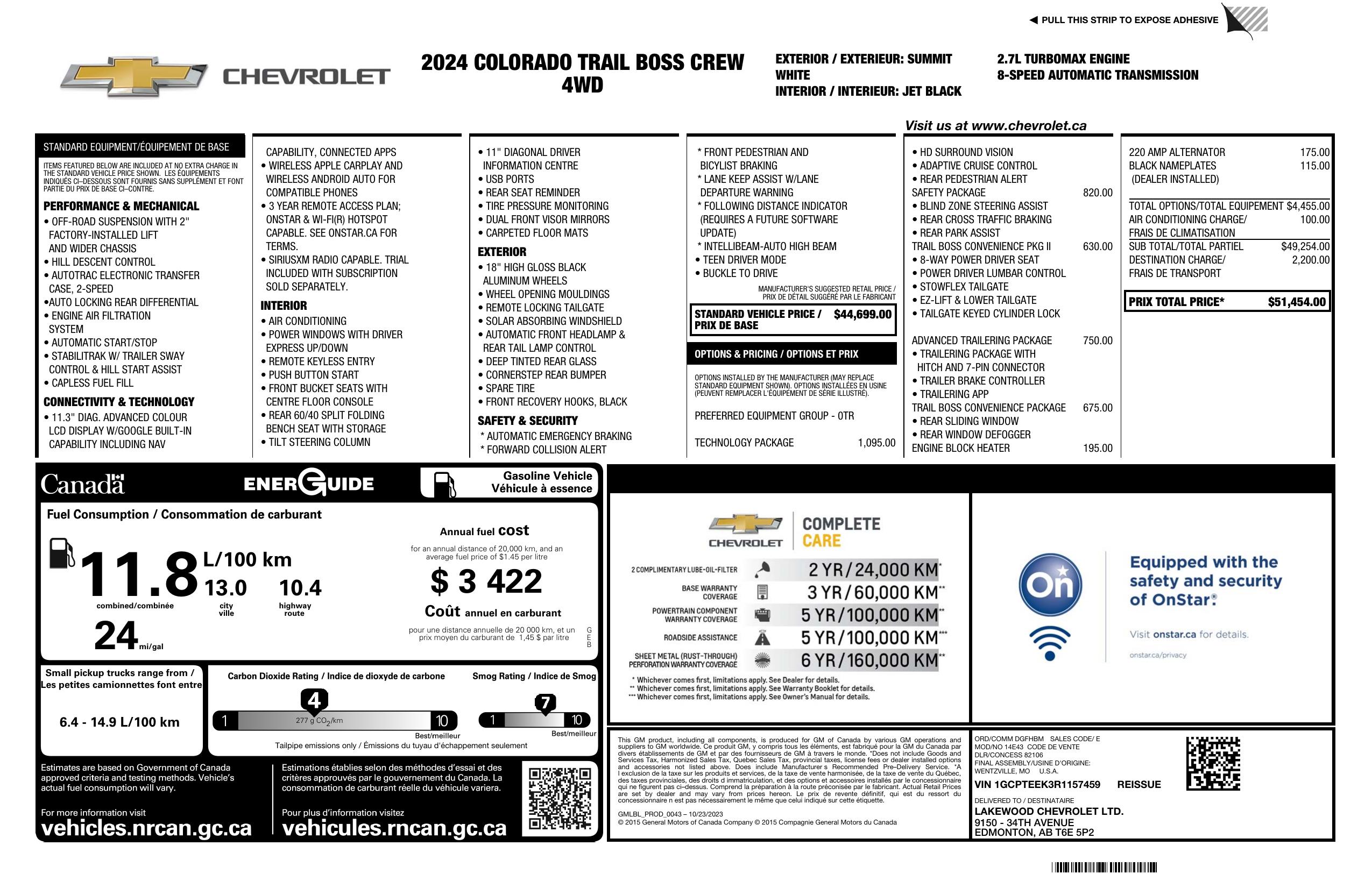 Monroney Label