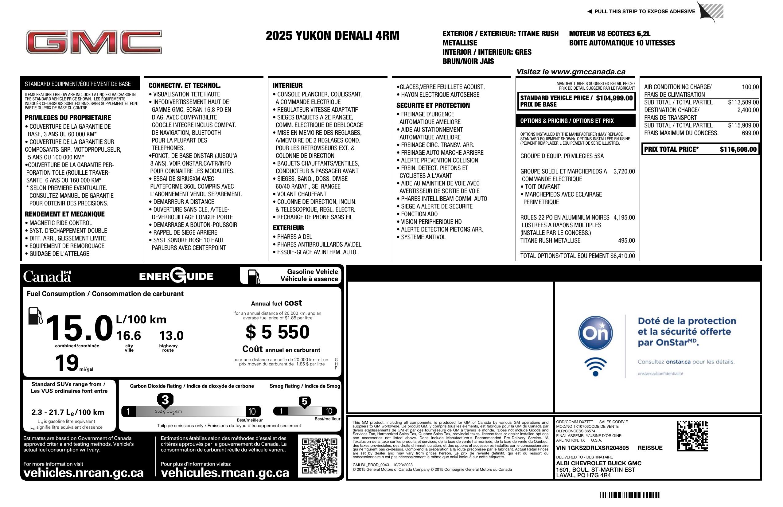 Monroney Label