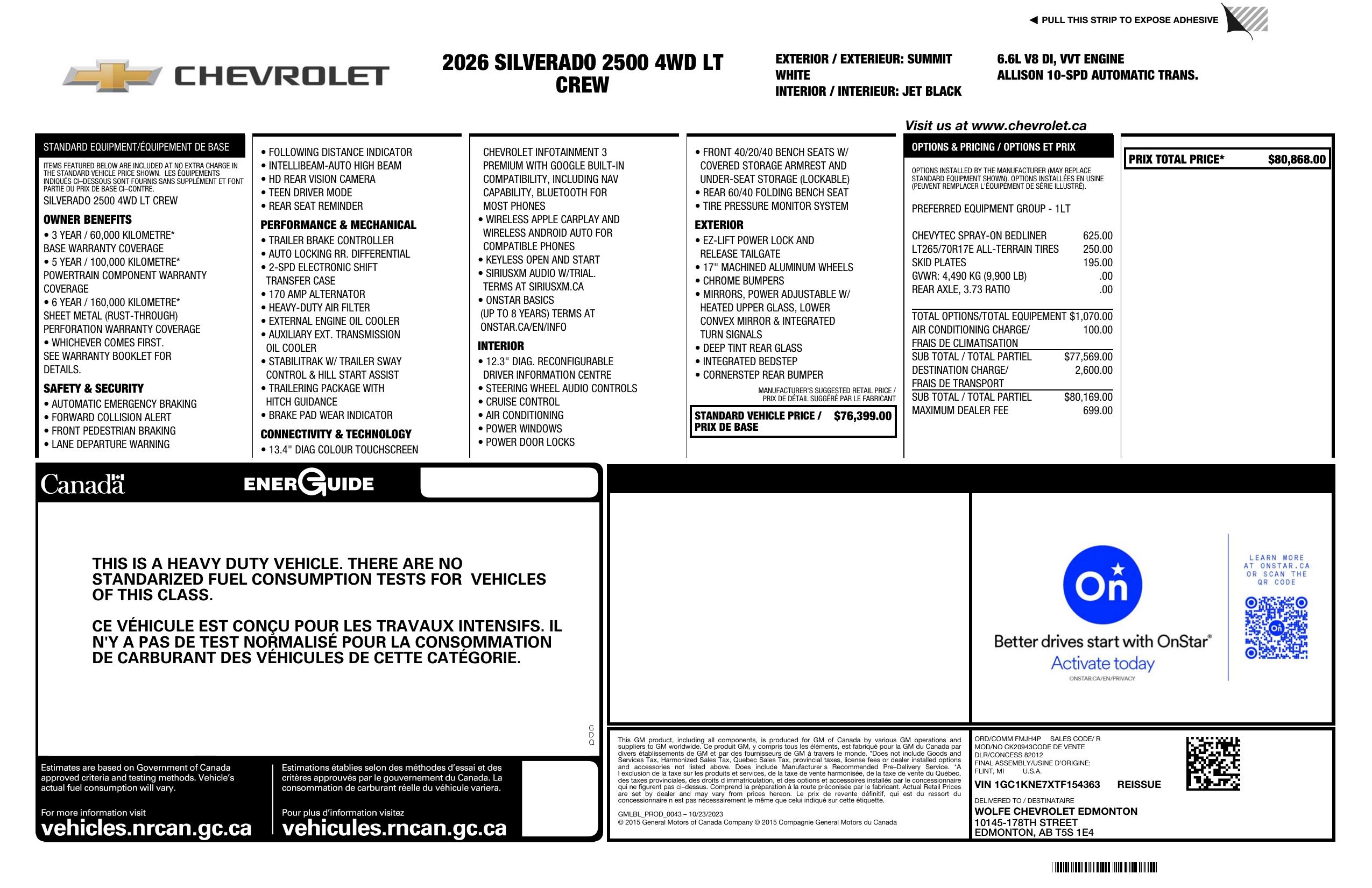 Monroney Label