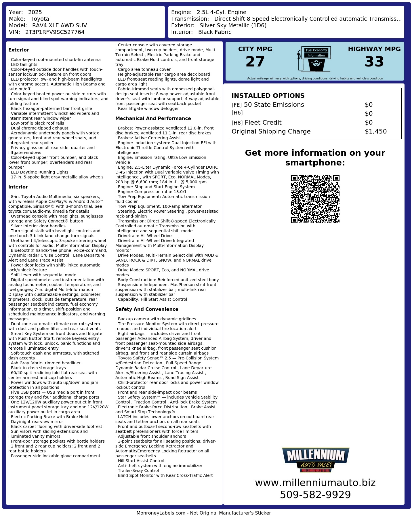 Monroney Label
