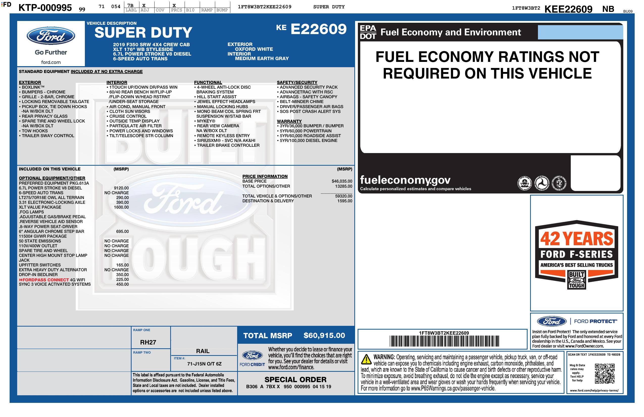 Monroney Label