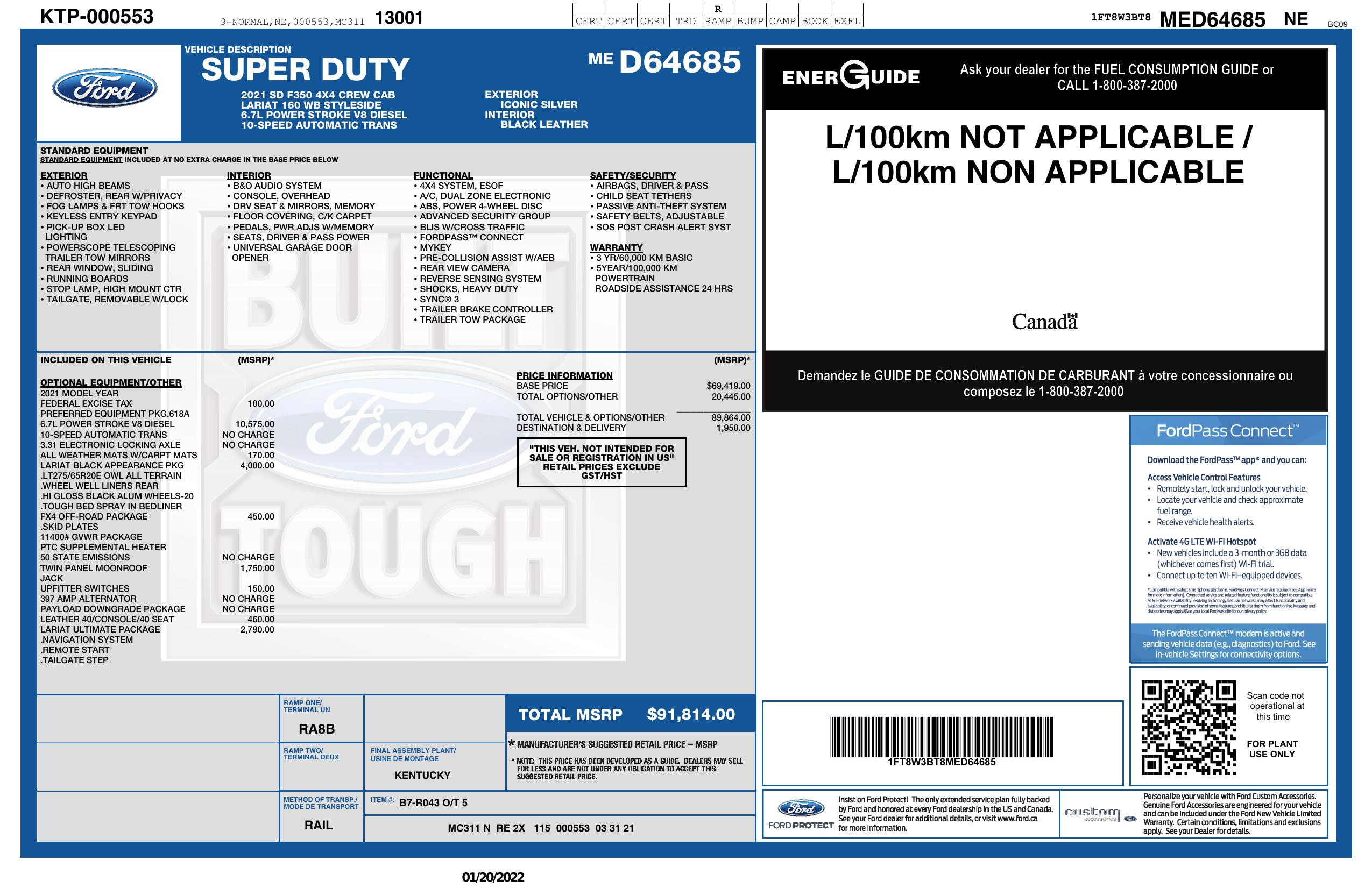 Monroney Label