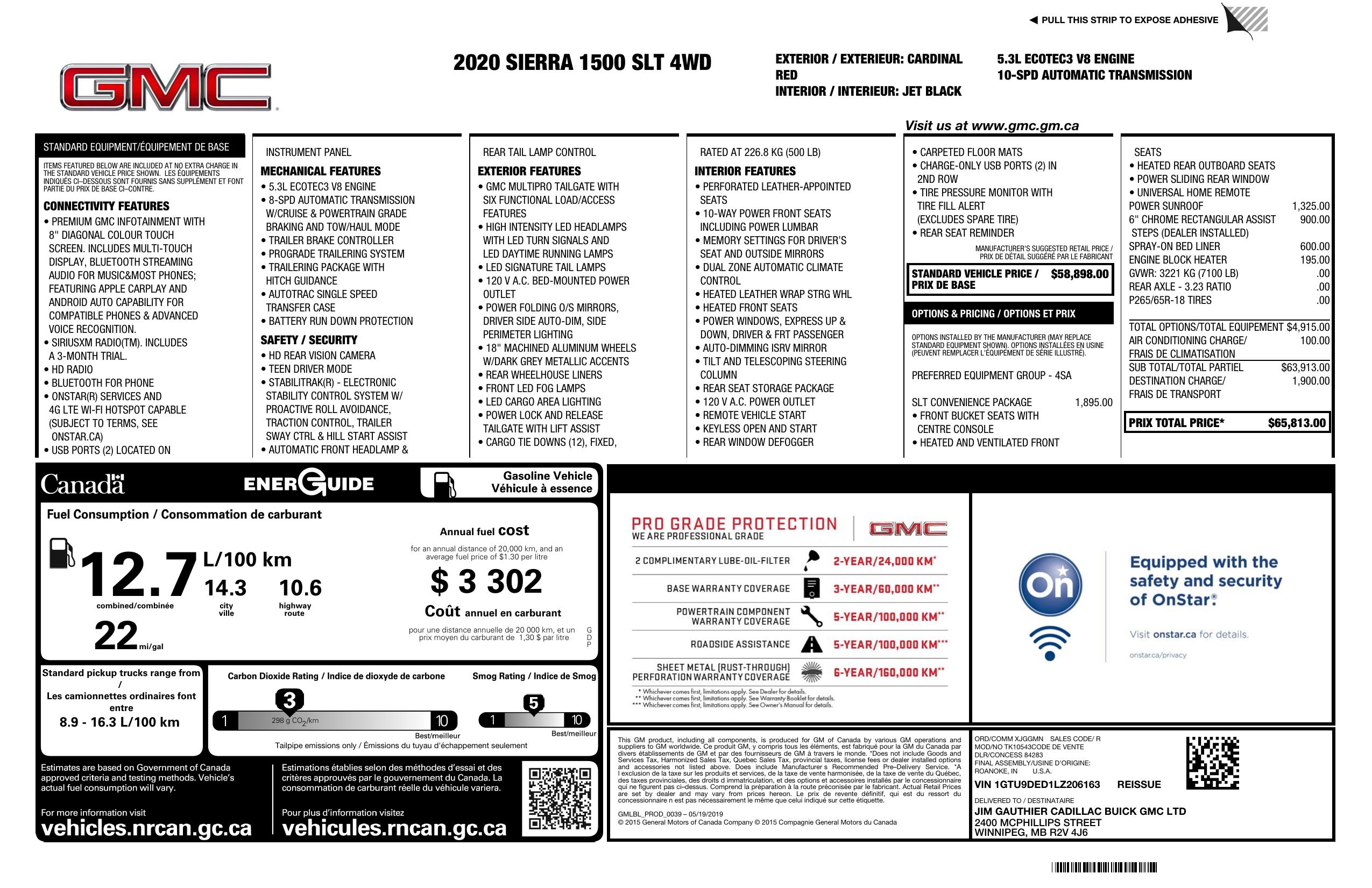 Monroney Label