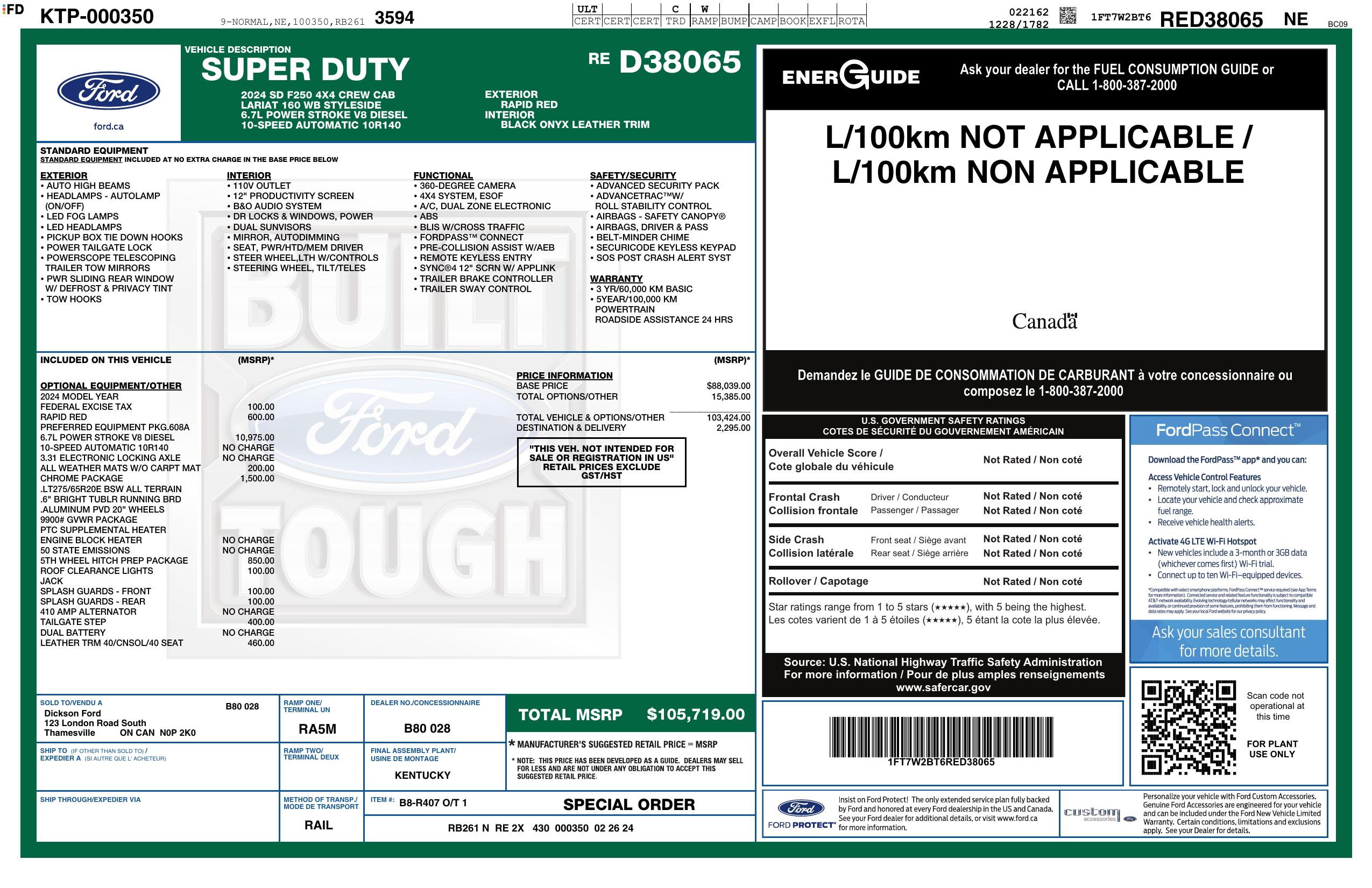 Monroney Label
