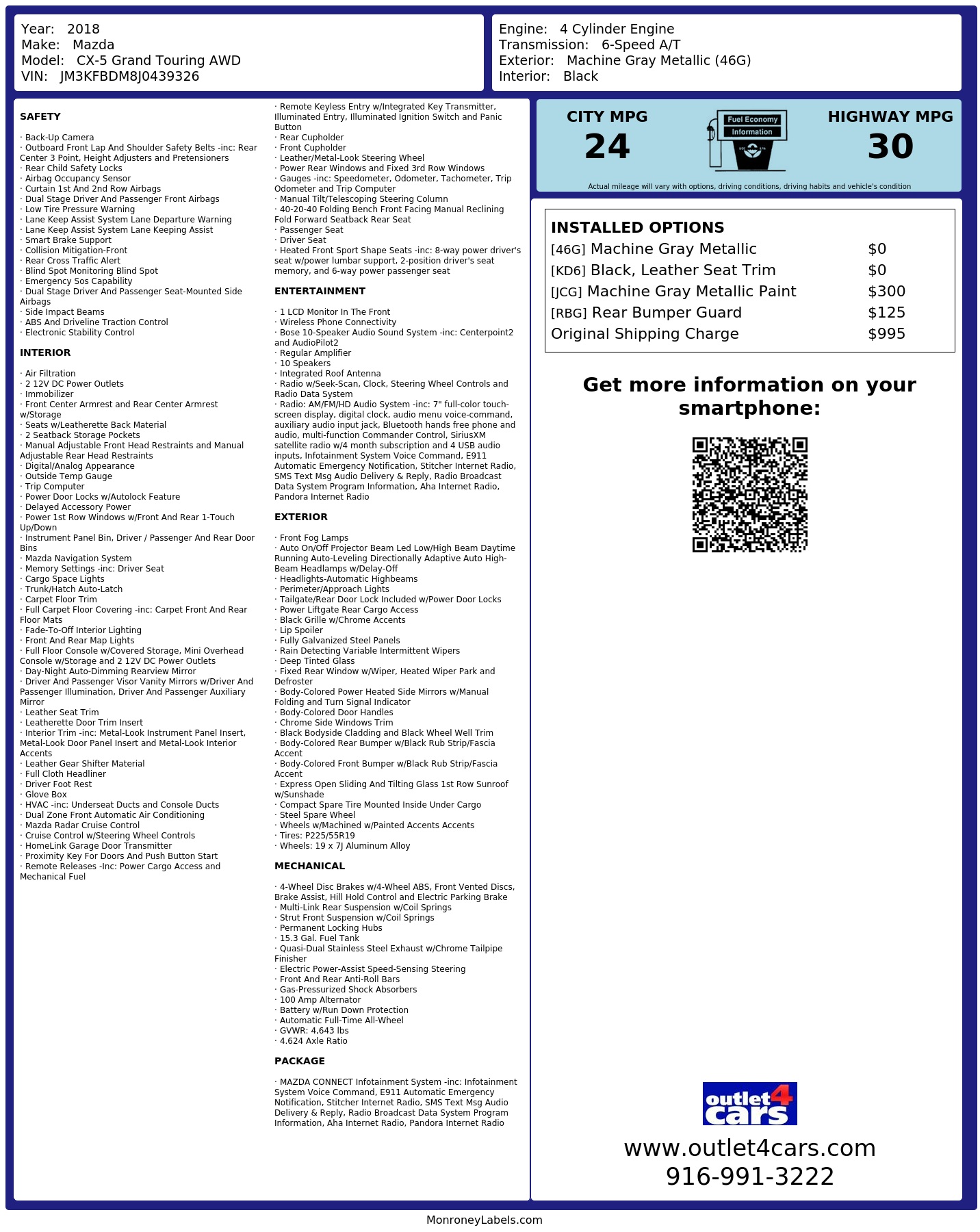 Monroney Label