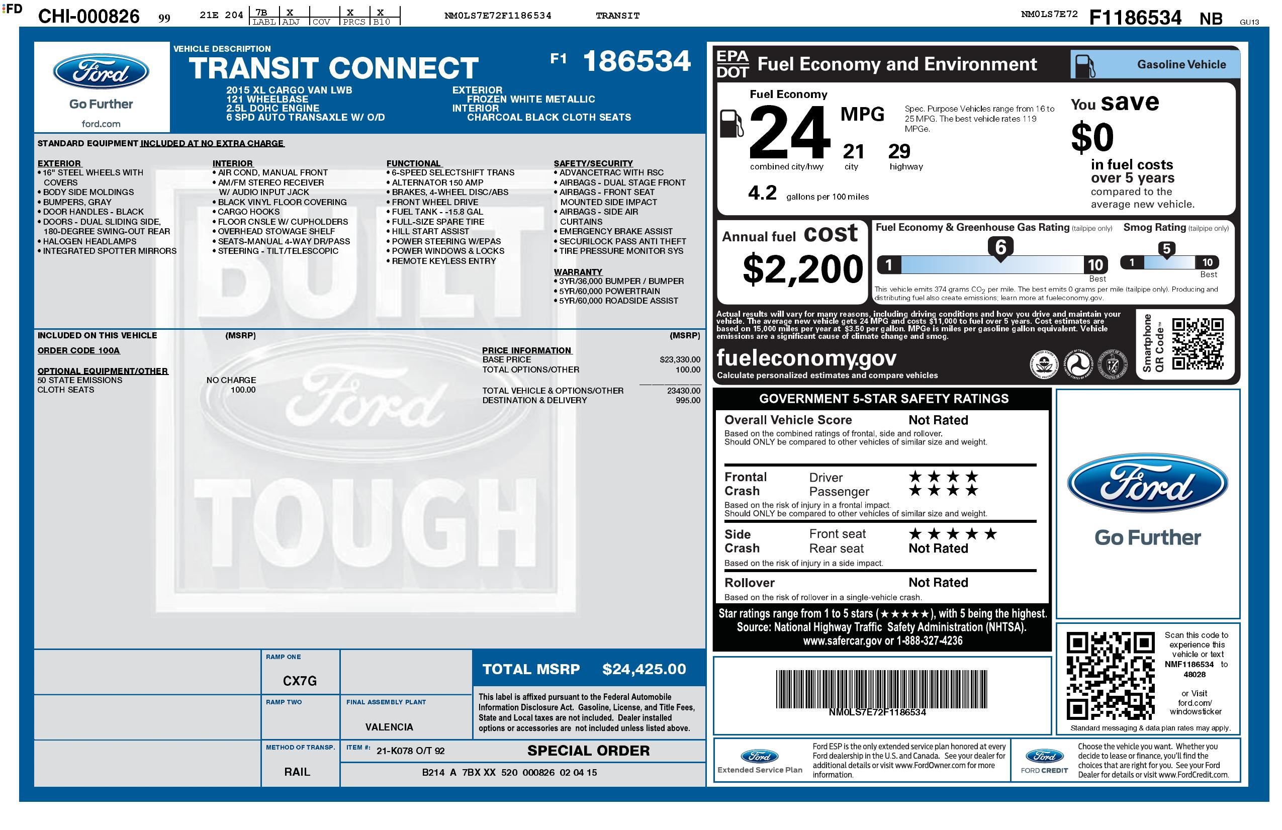 Monroney Label