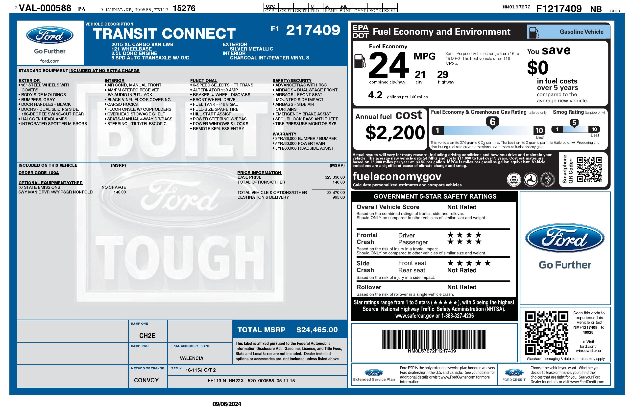 Monroney Label