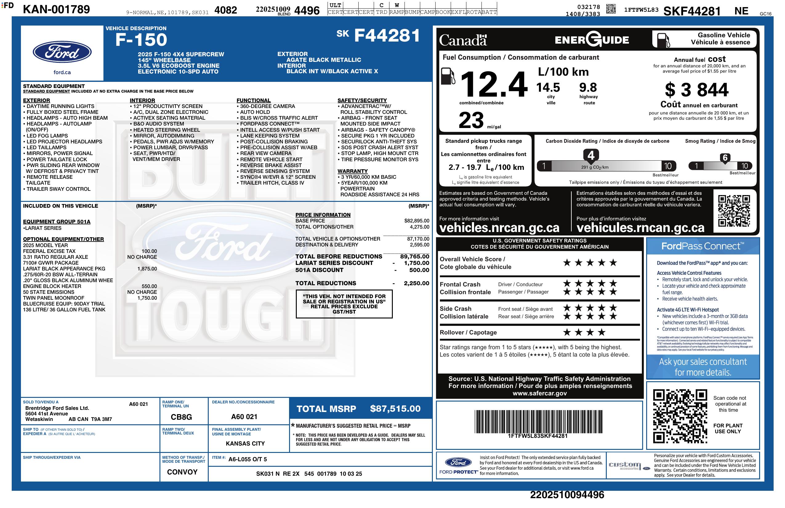 Monroney Label