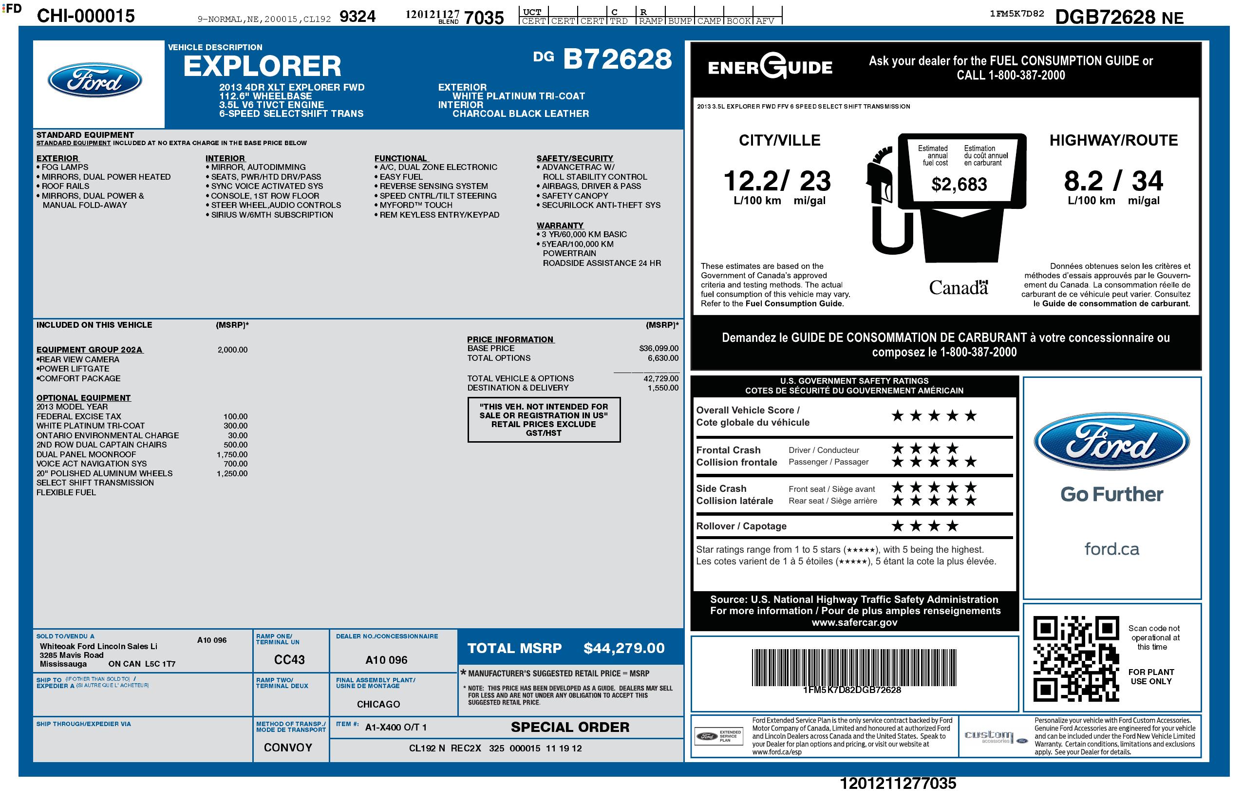 Monroney Label