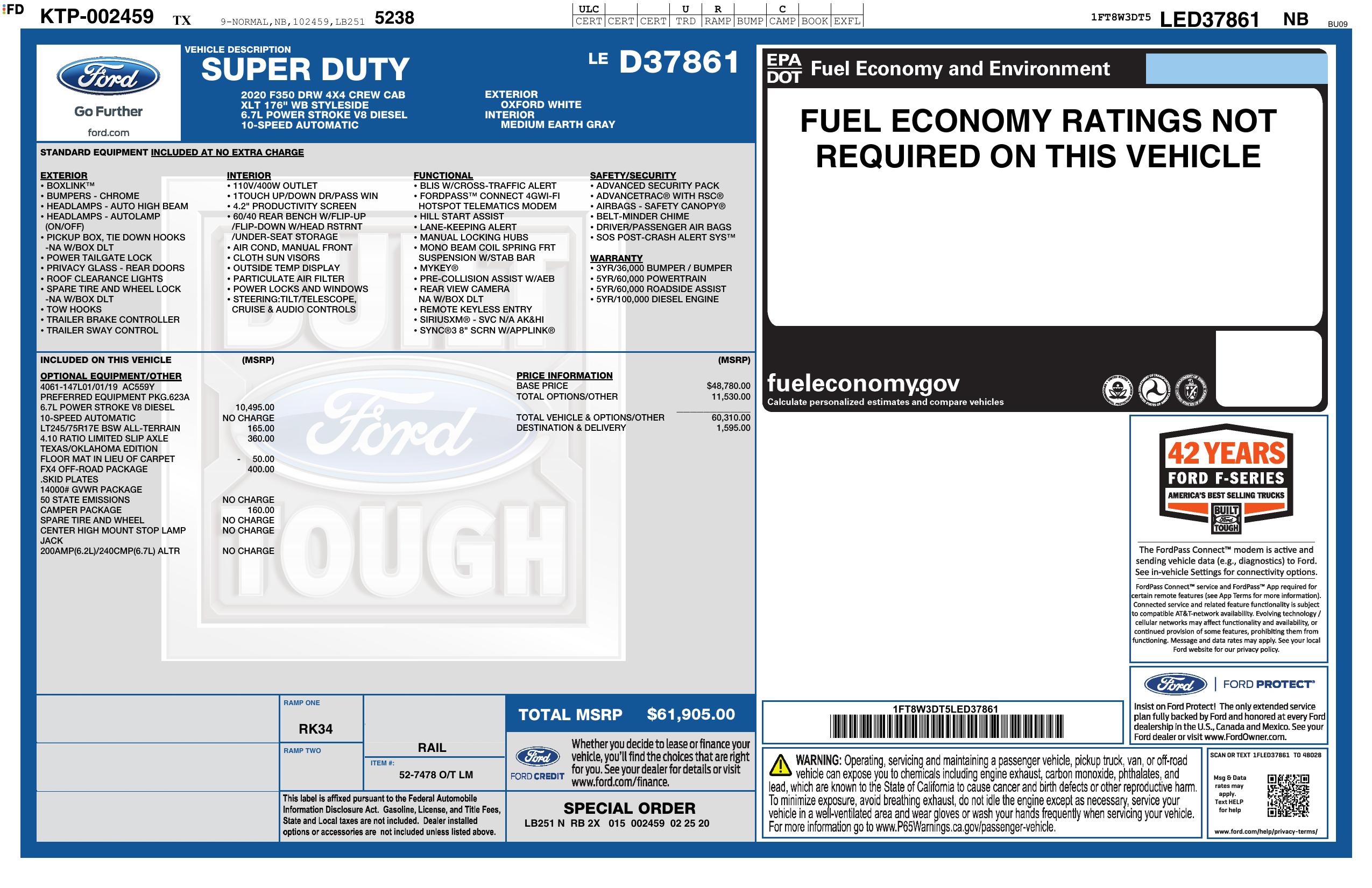 Monroney Label