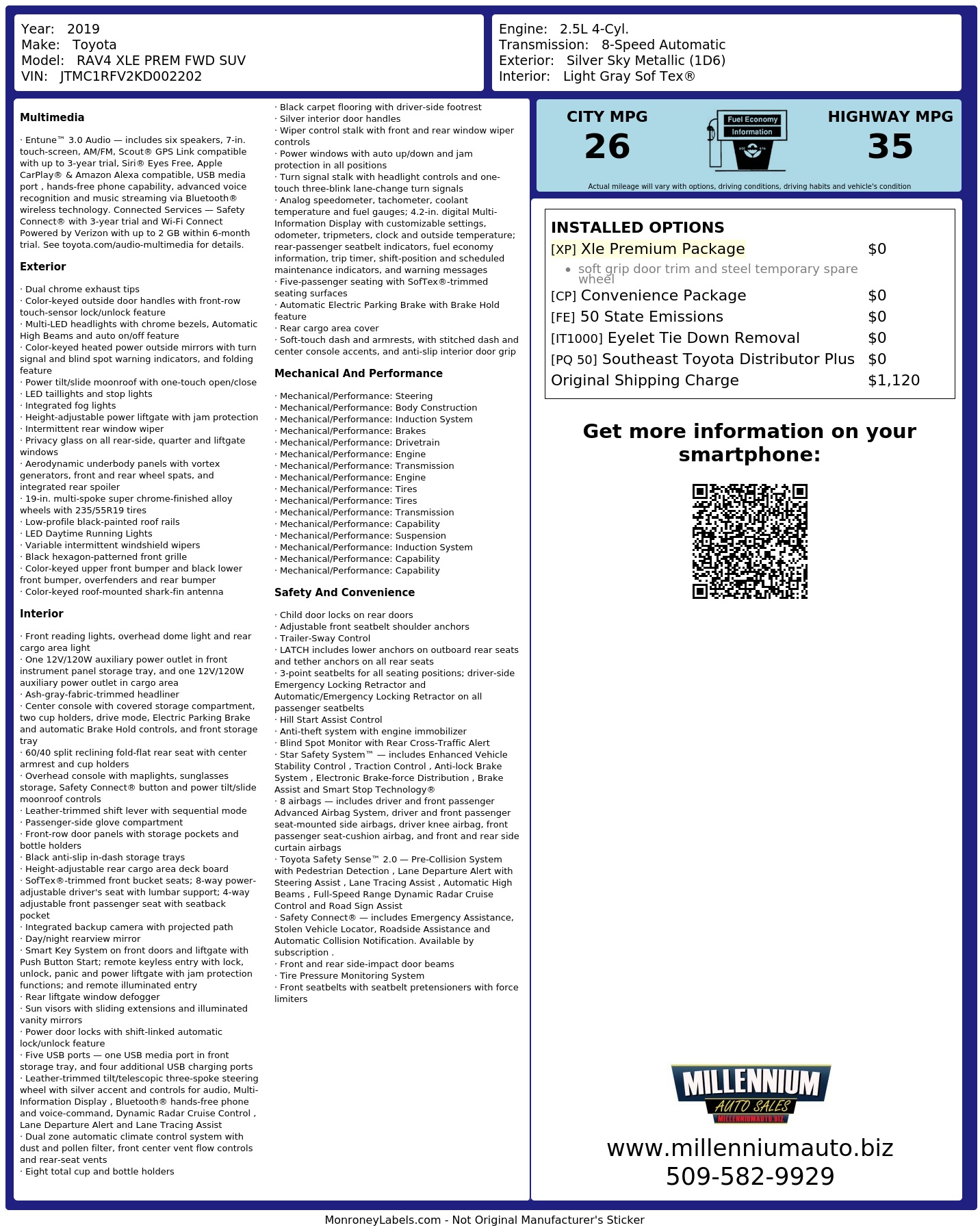 Monroney Label