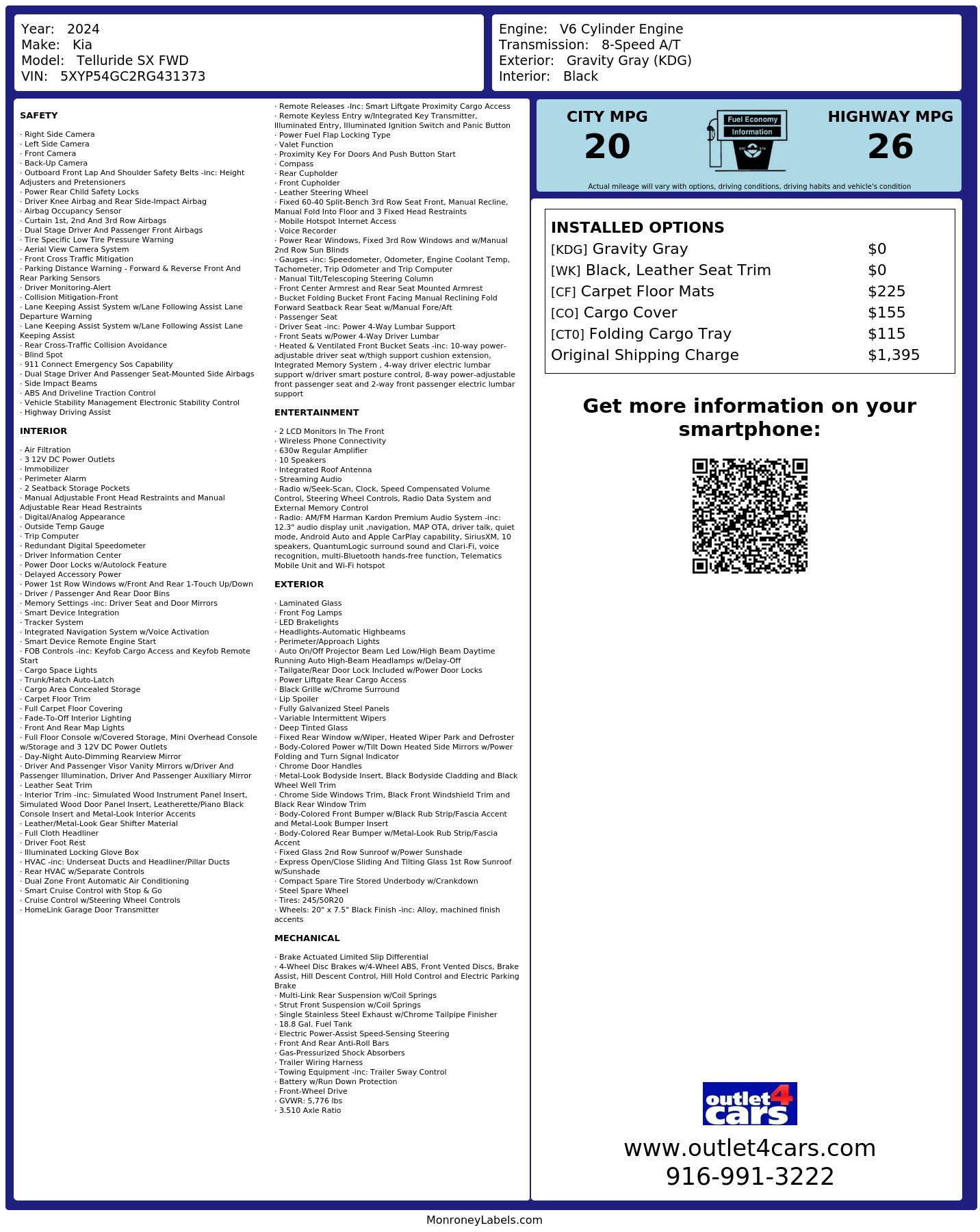 Monroney Label