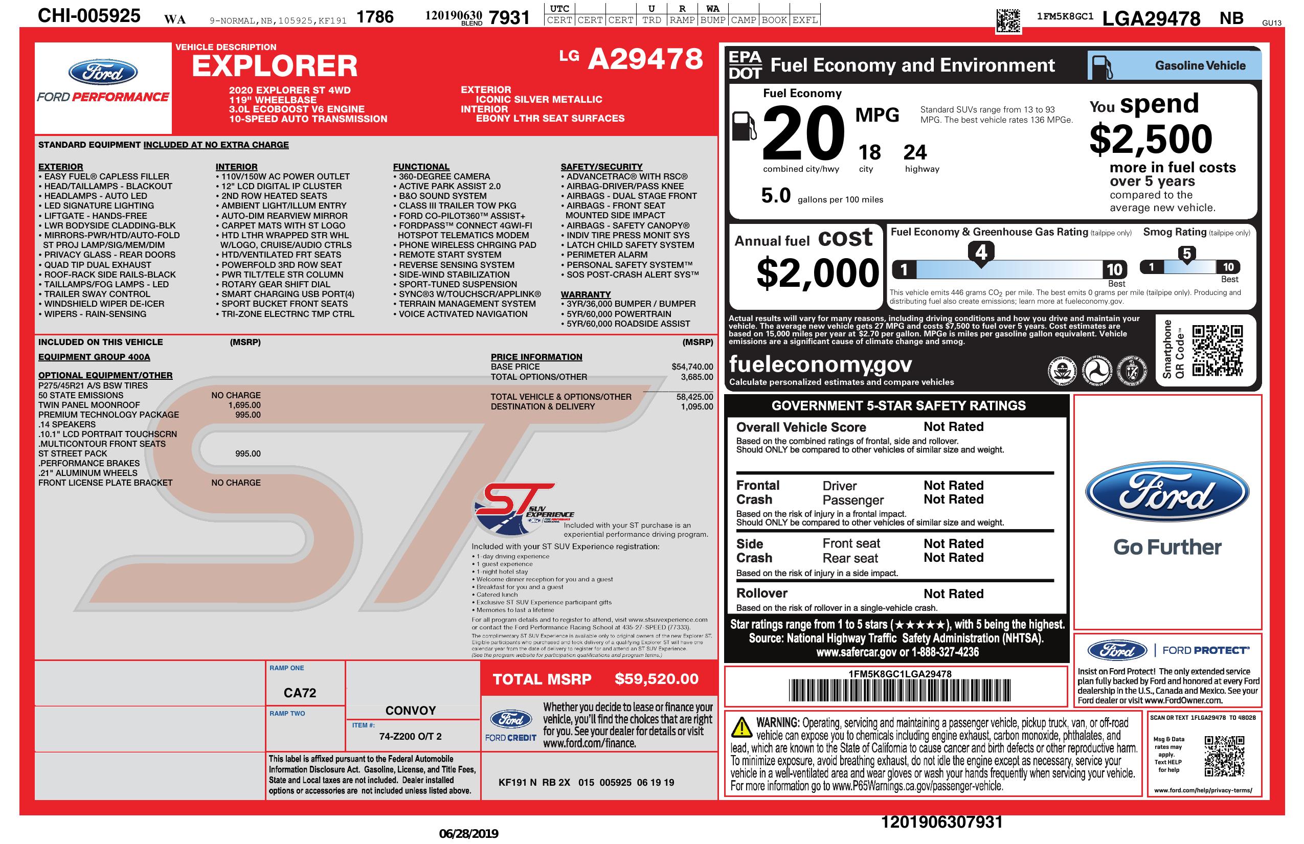 Monroney Label