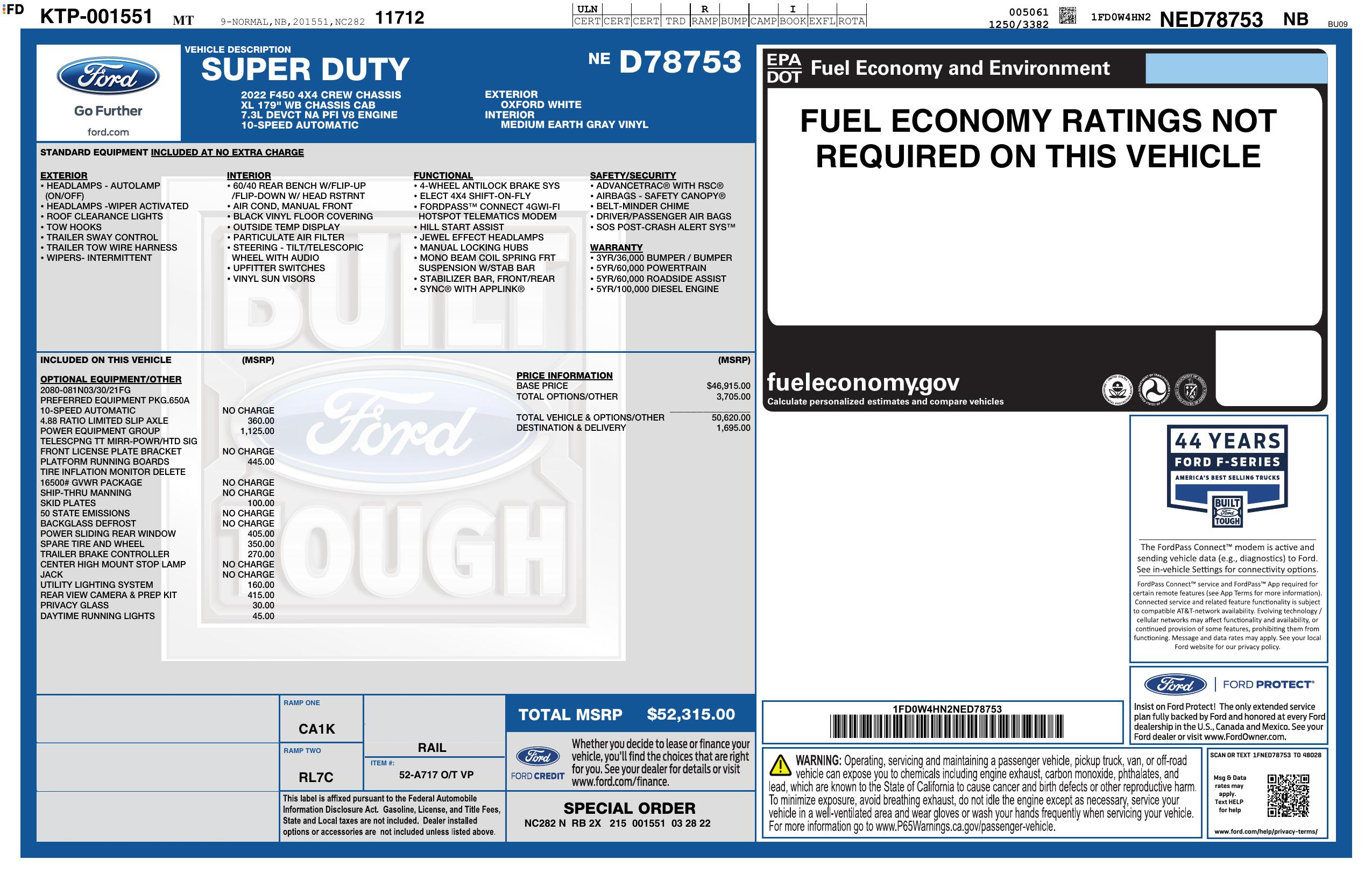 Monroney Label