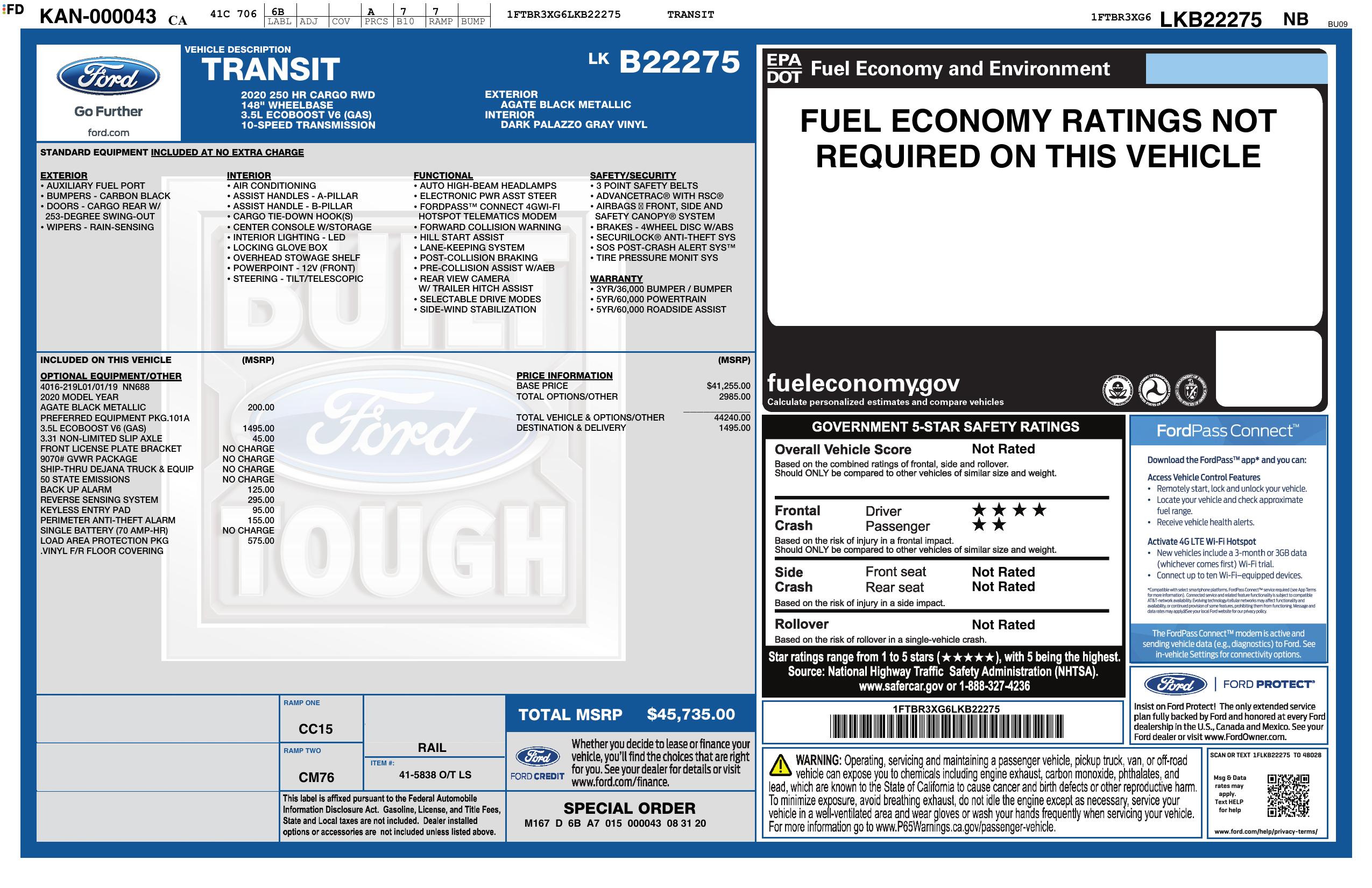 Monroney Label