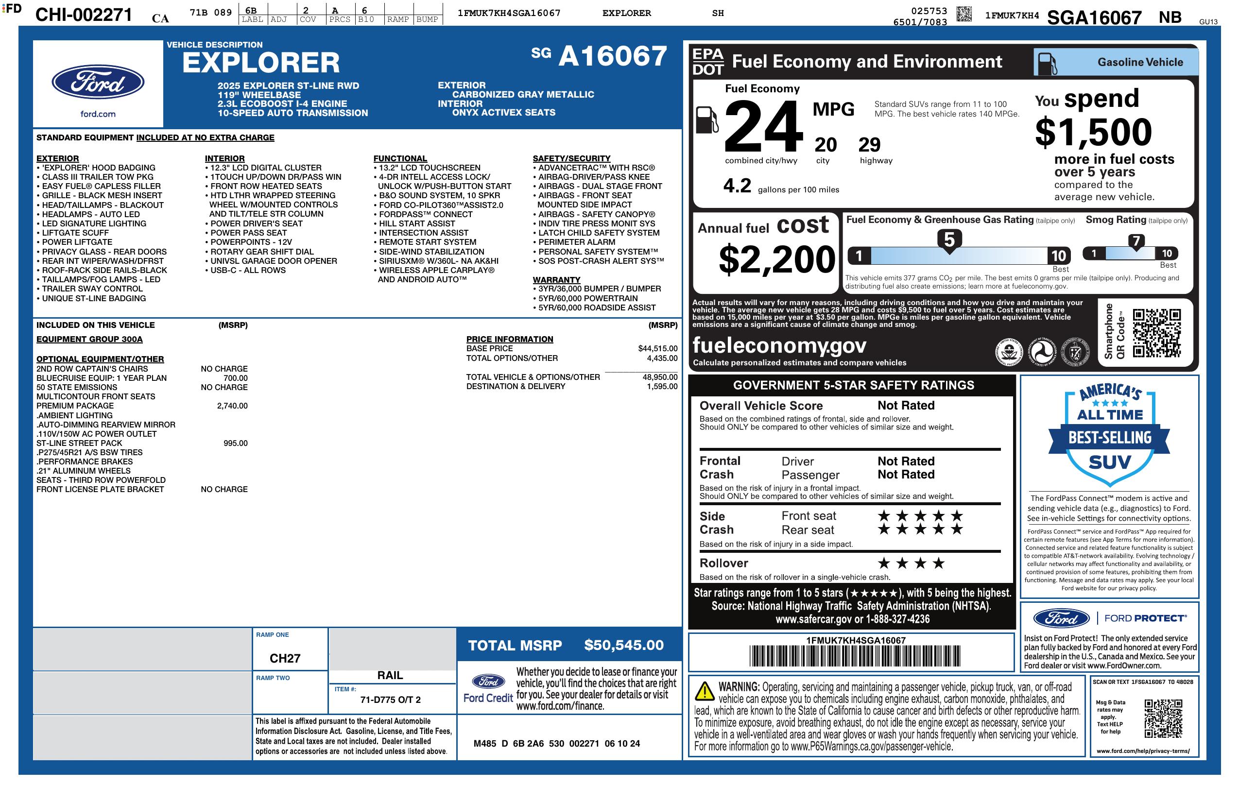 Monroney Label