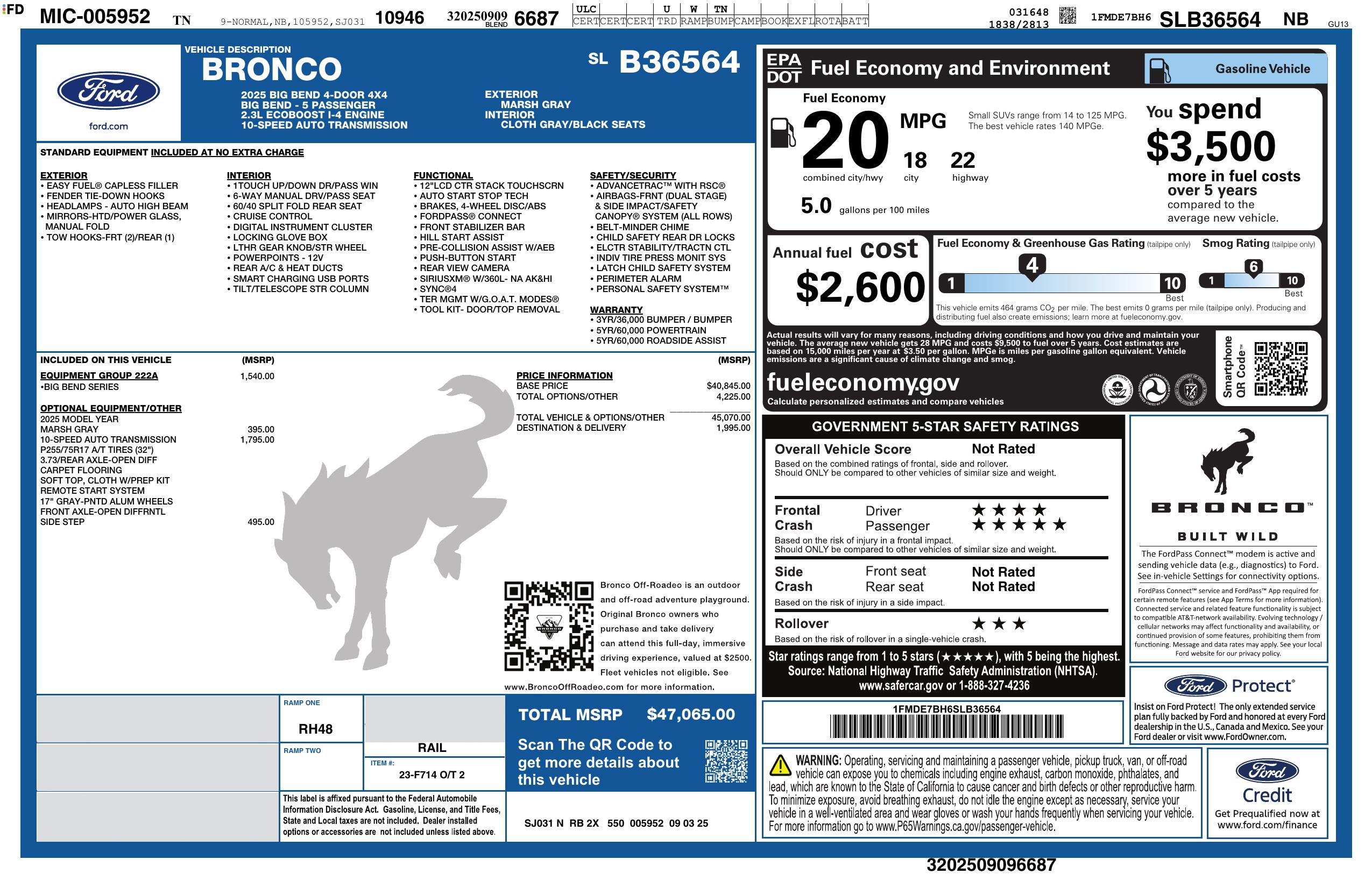 Monroney Label