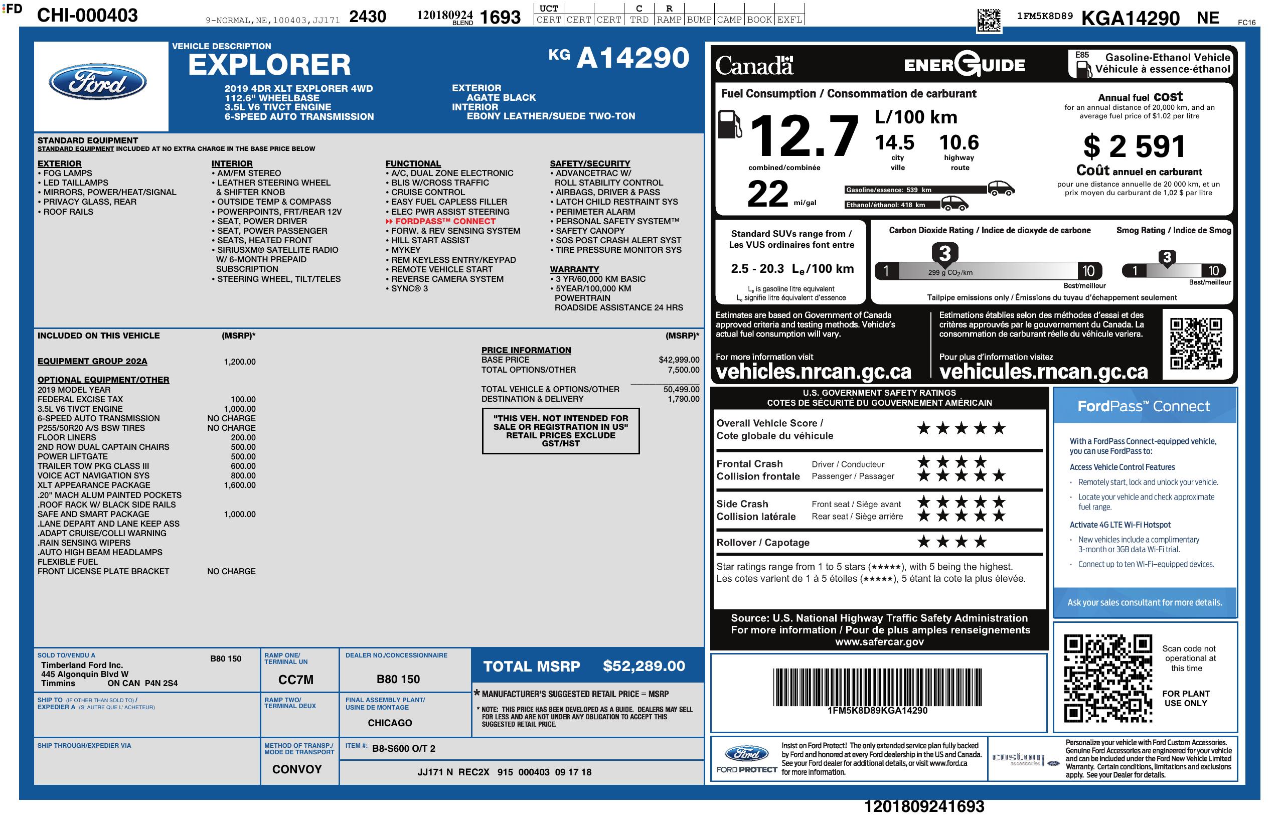 Monroney Label