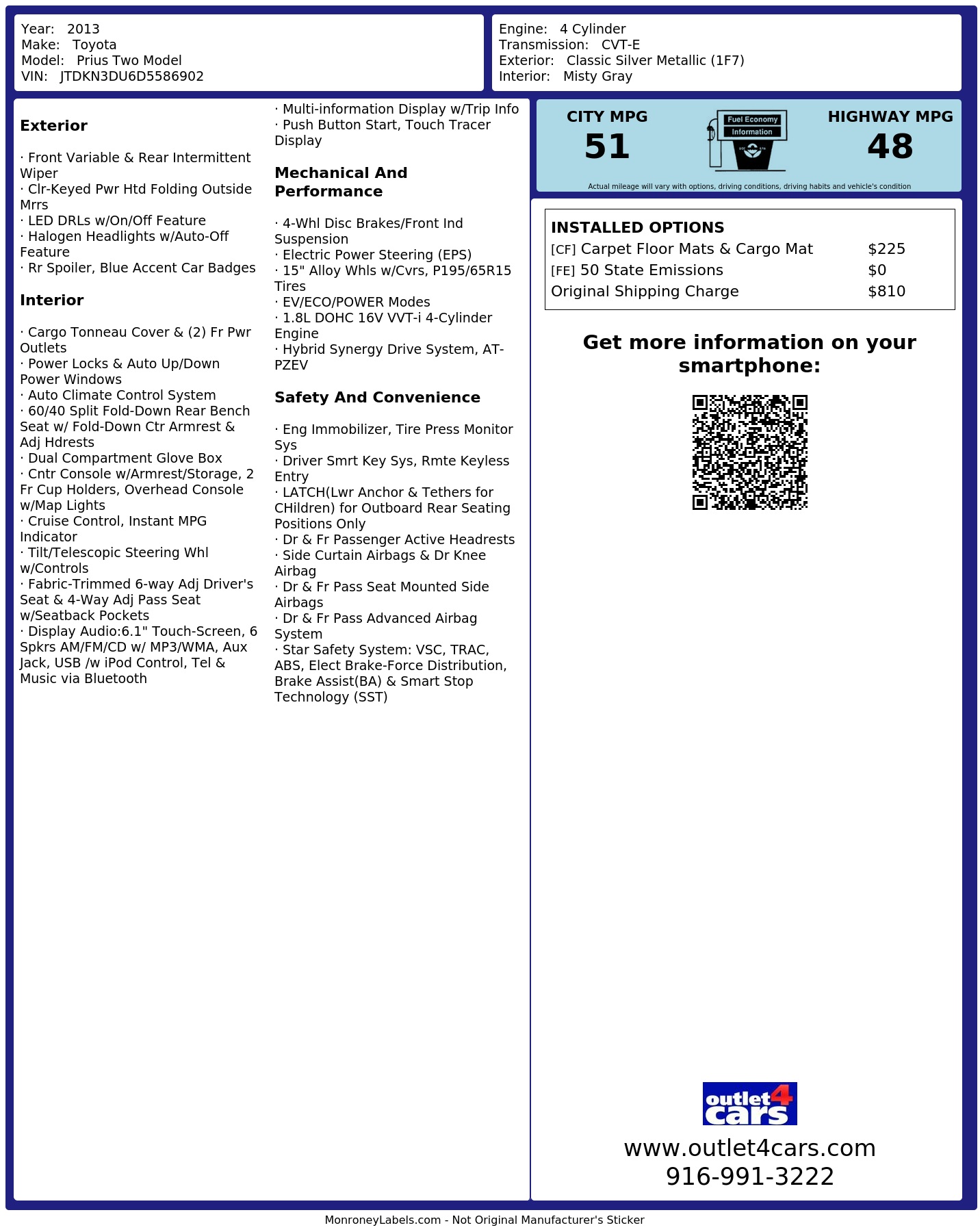Monroney Label