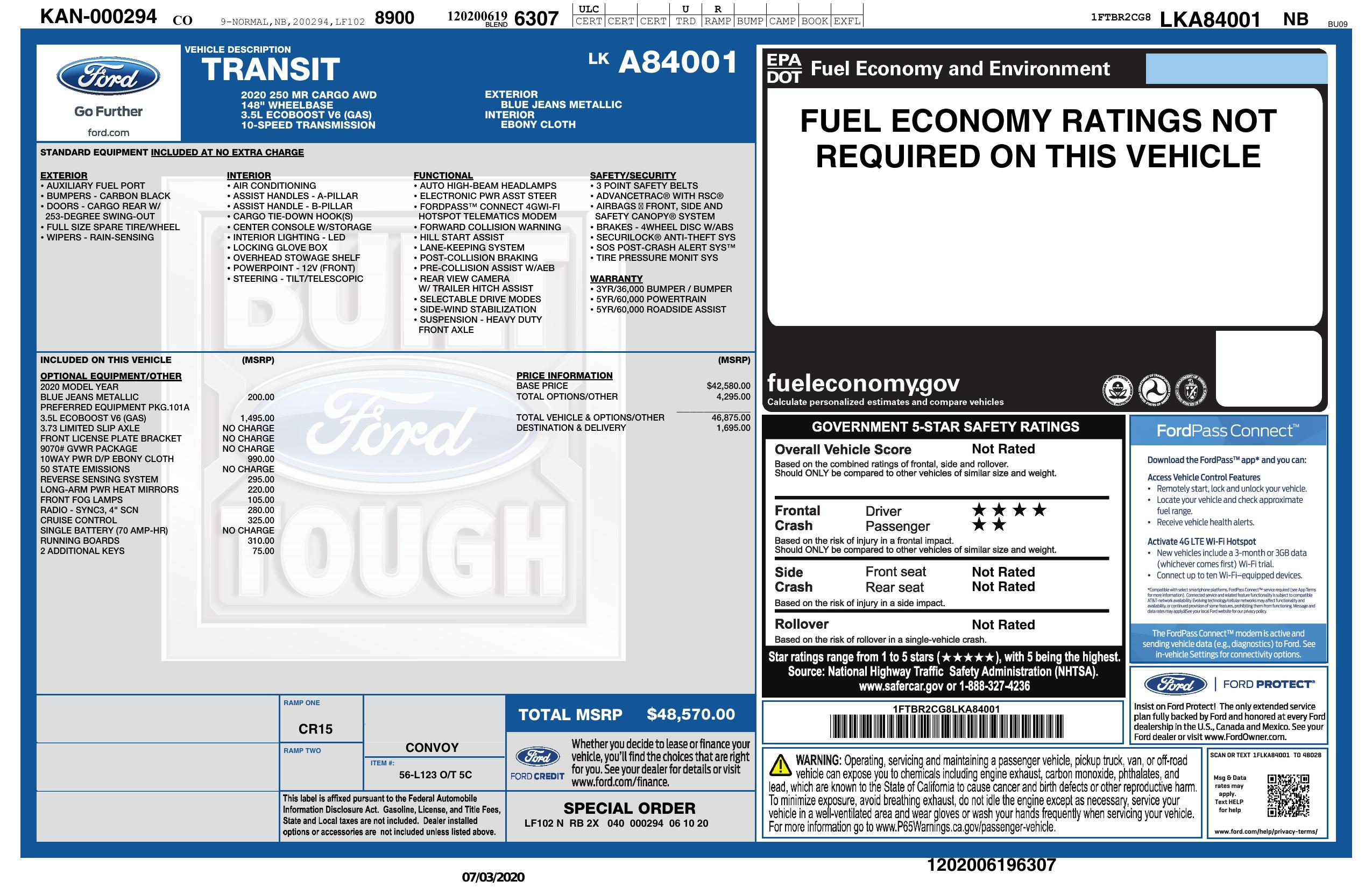 Monroney Label