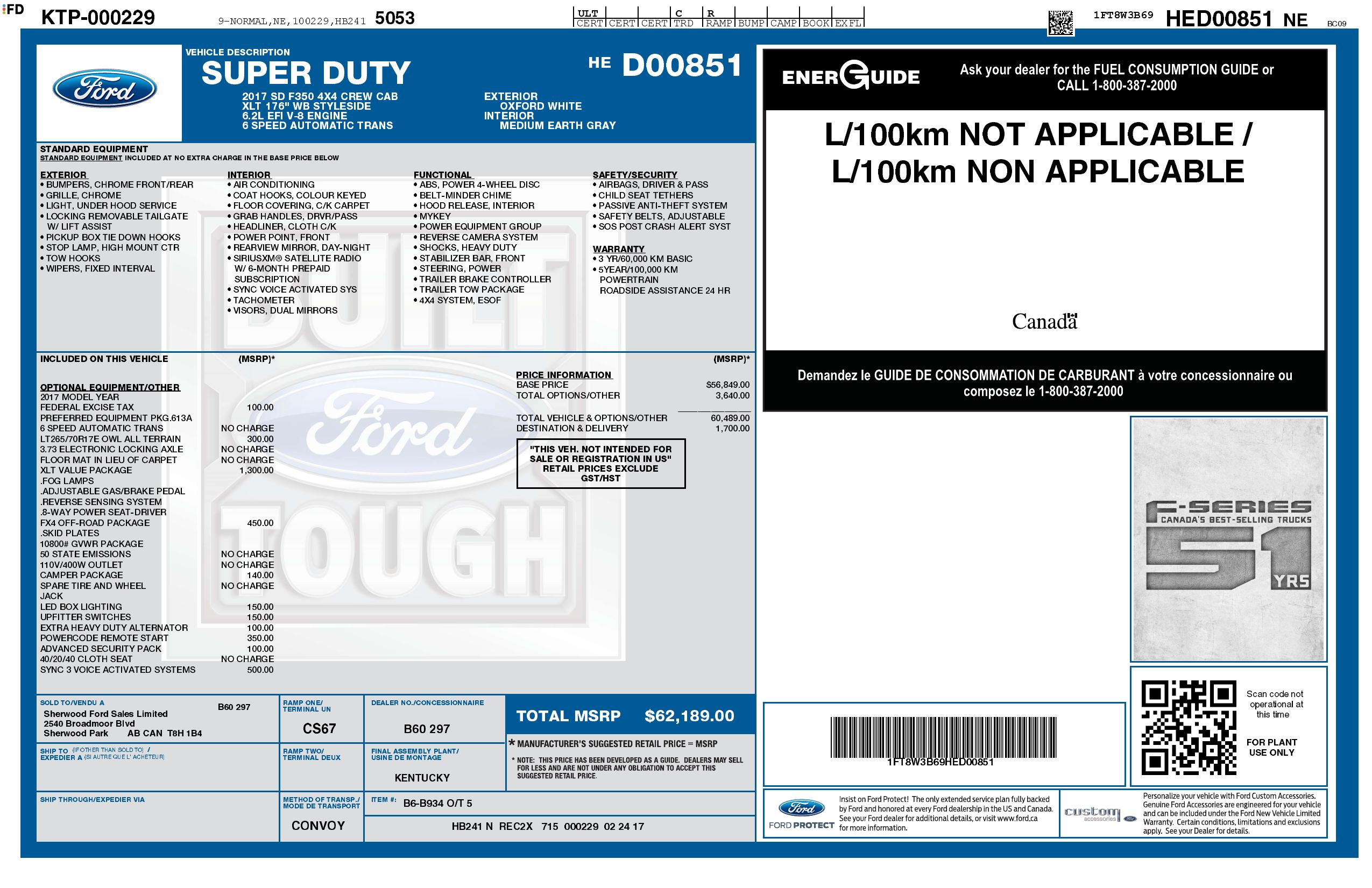 Monroney Label