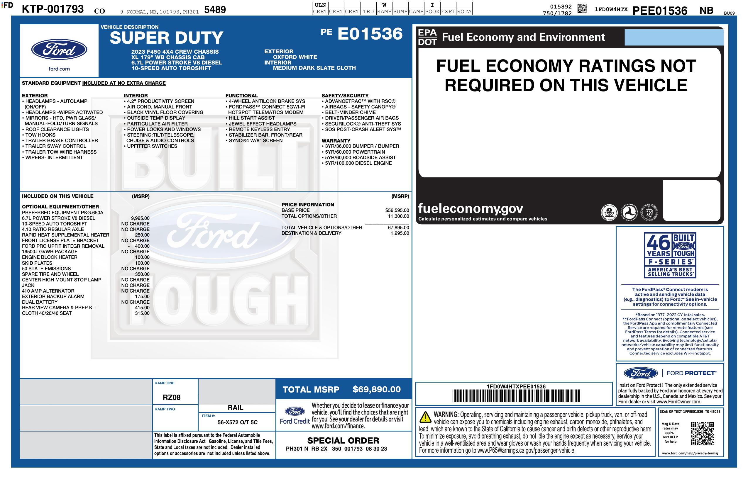 Monroney Label