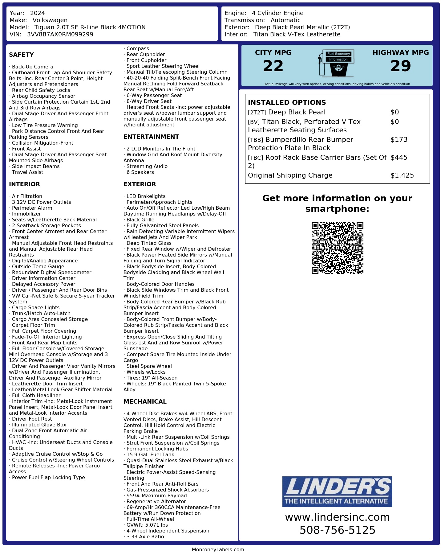 Monroney Label