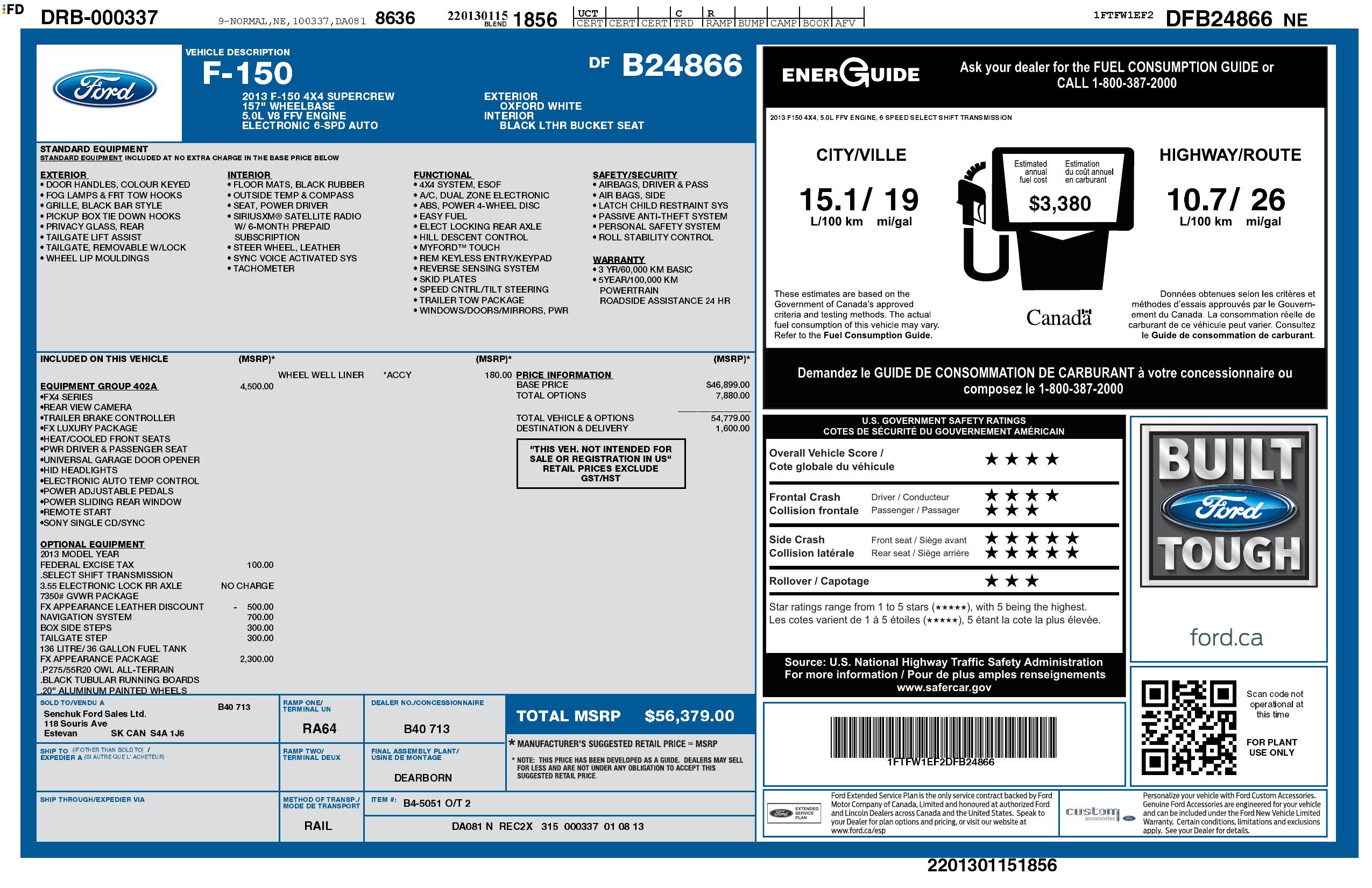 Monroney Label
