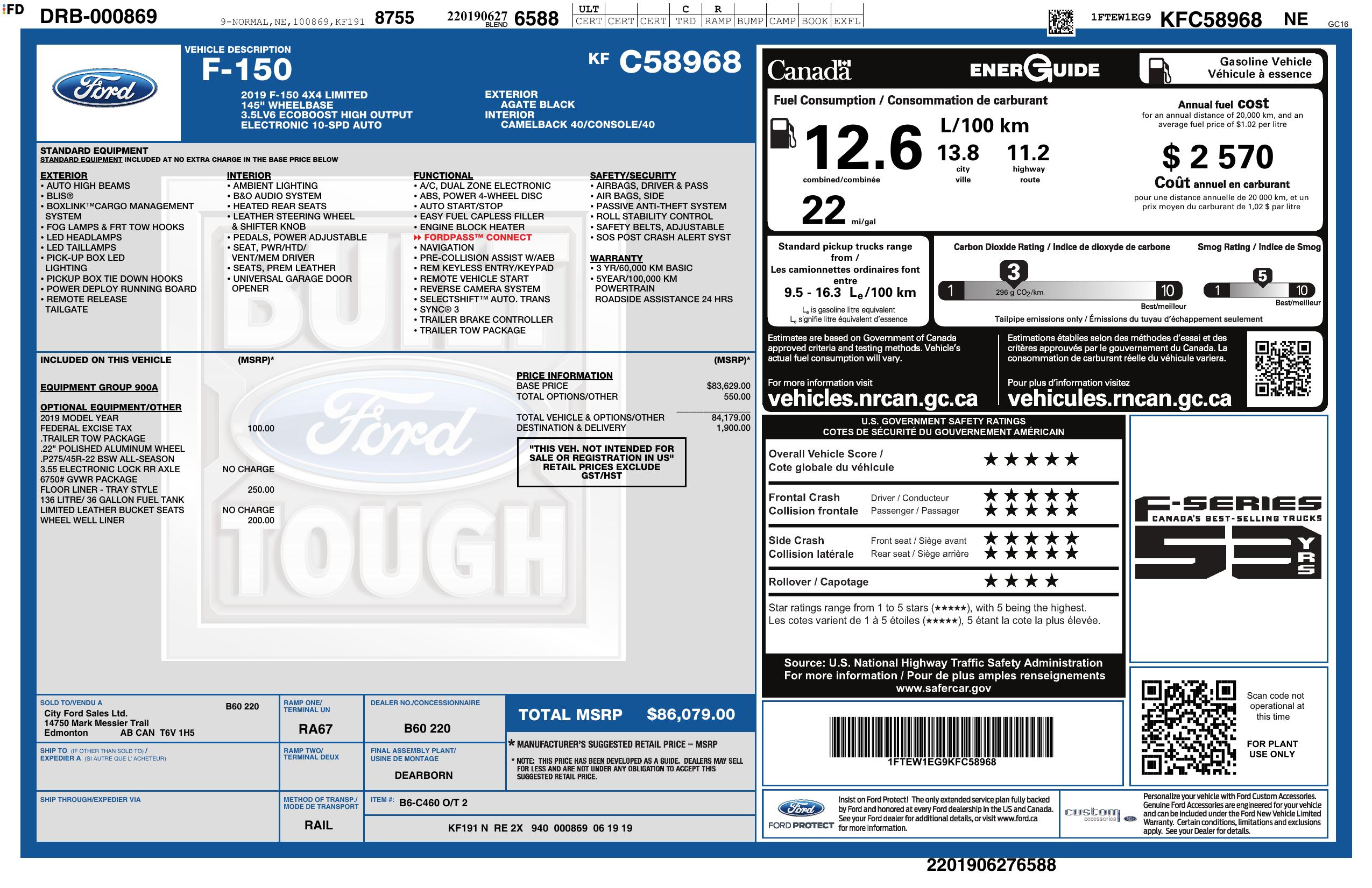 Monroney Label