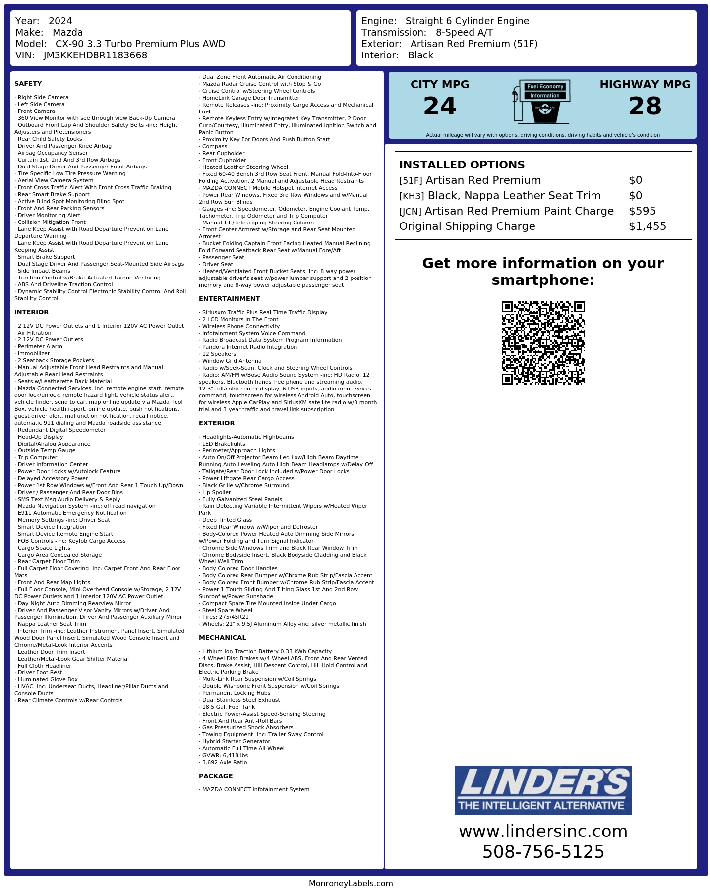 Monroney Label