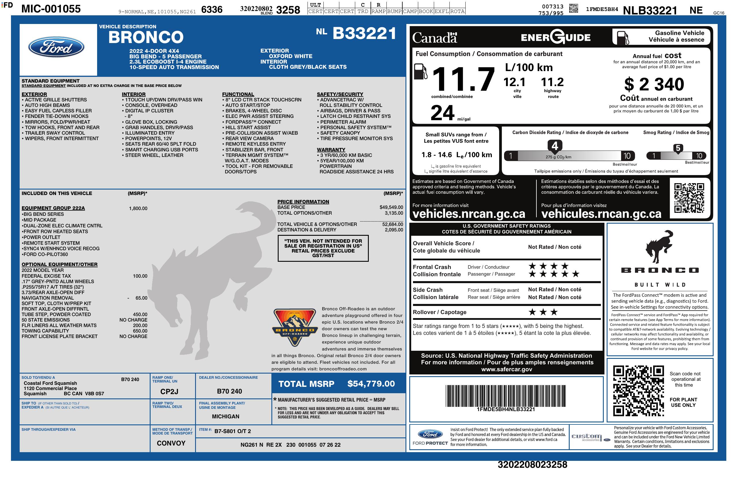 Monroney Label