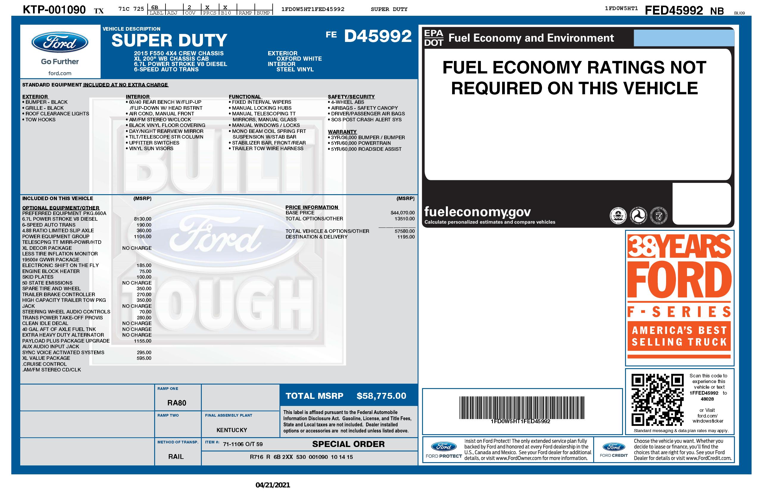 Sold 2015 Ford Super Duty F 550 Drw Crew Cab Flat Bed Wb 84 Ca 4x4 6 7l Powerstroke Diesel In Aurora Sold 2015 Ford Super Duty F 550 Drw Crew Cab Flat Bed Wb 84 Ca 4x4 6 7l Powerstroke Diesel In Aurora