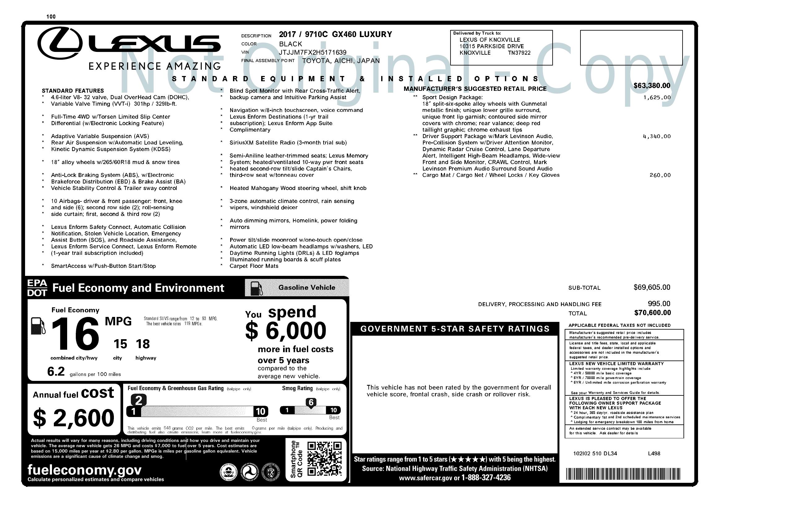 Sold 2017 Lexus GX GX 460 Luxury in Opelika