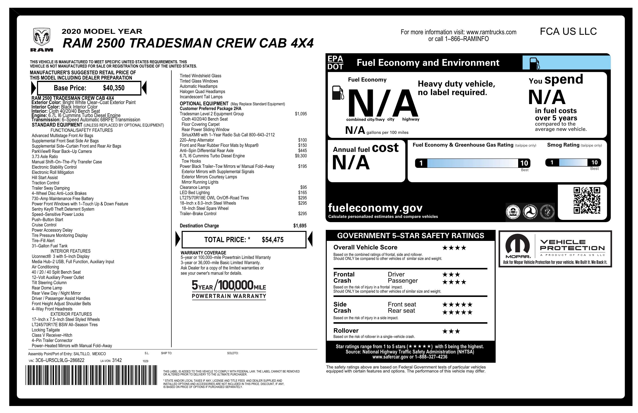 Sold 2020 Ram 2500 Tradesman in Buda