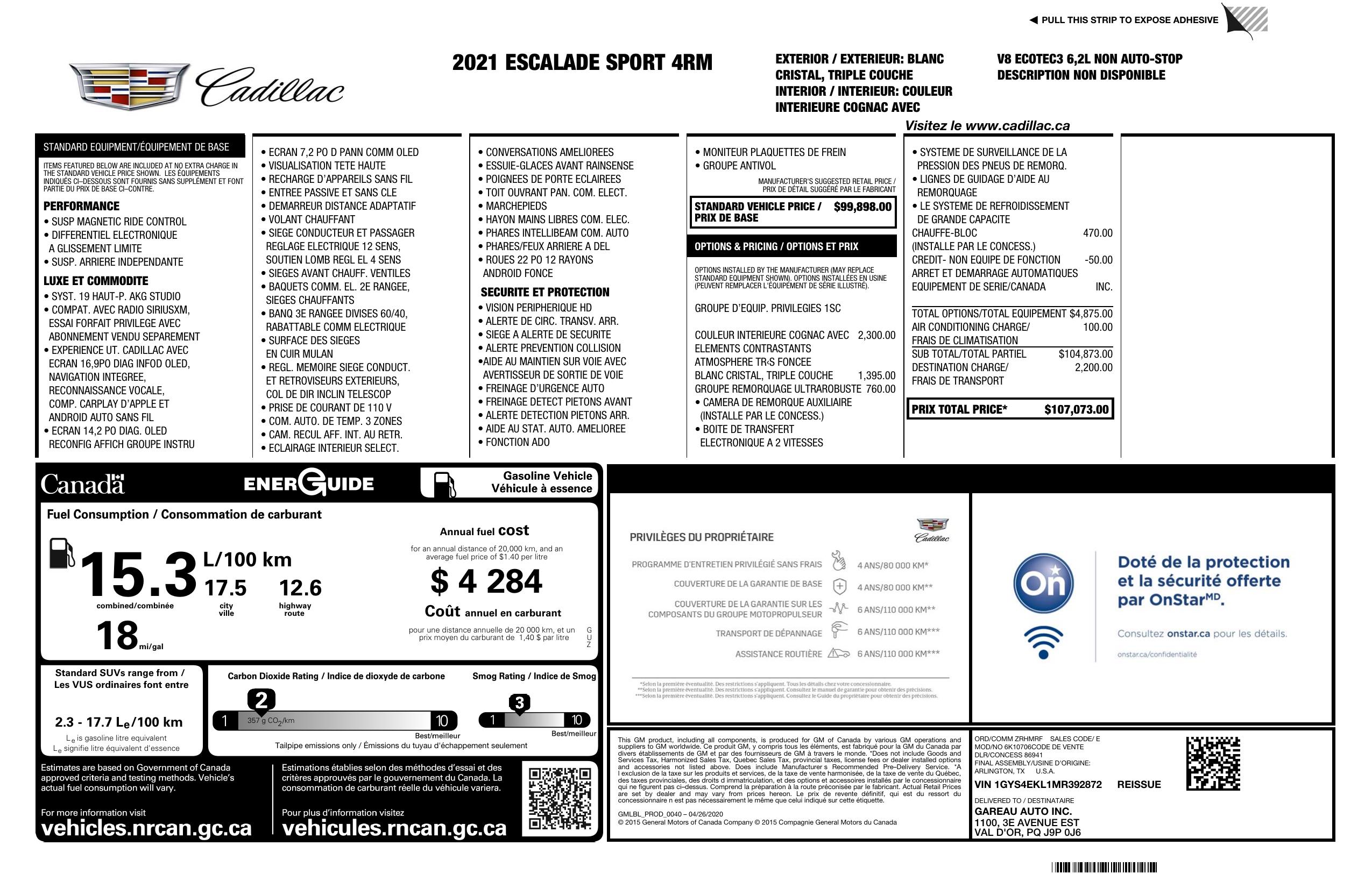 window-sticker-for-2021-cadillac-escalade-4-wd-4dr-sport